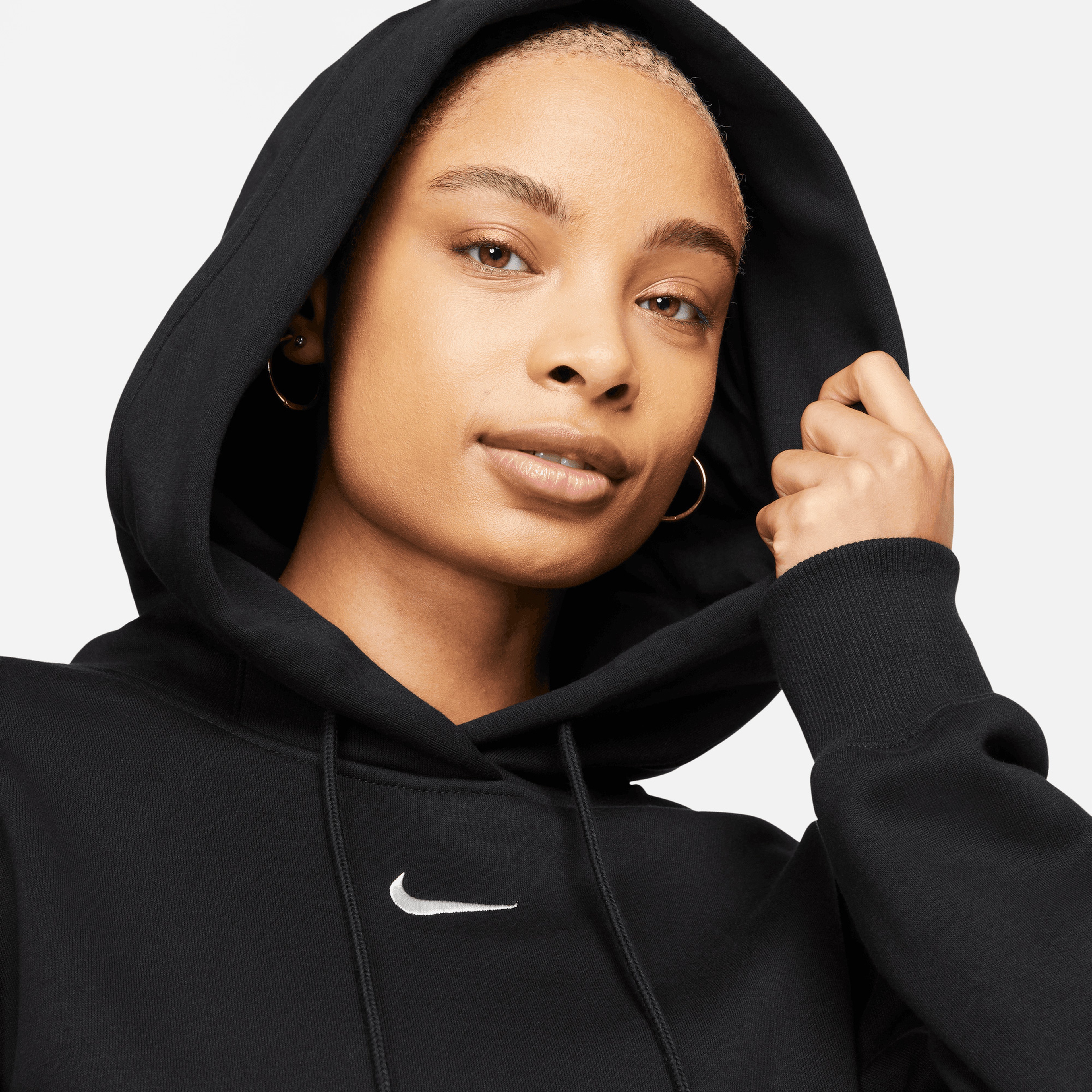 Nike Sportswear Phoenix Fleece Kadın Siyah Günlük Sweatshirt