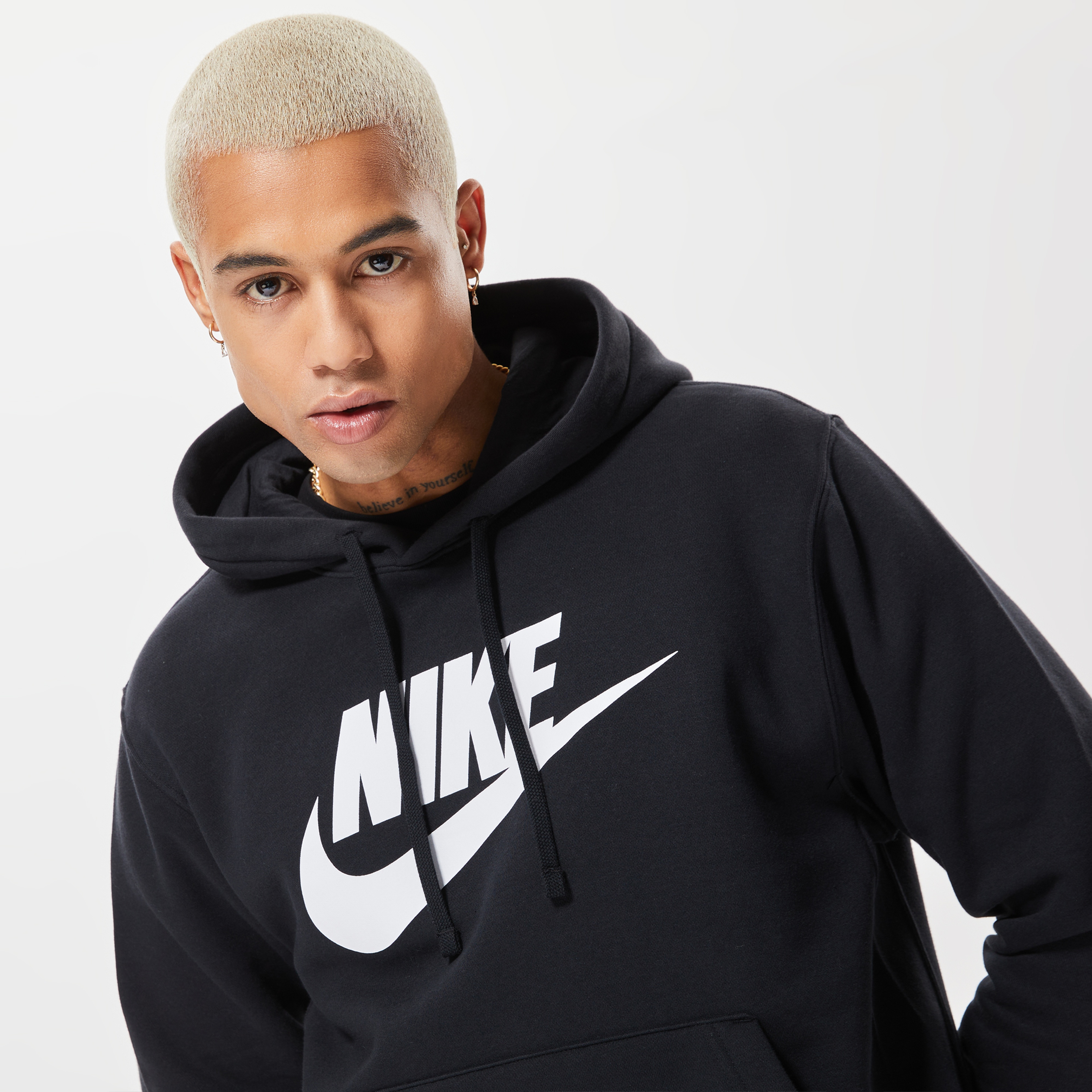 Nike Club Hoodie Po Bb Gx Erkek Siyah Hoodie