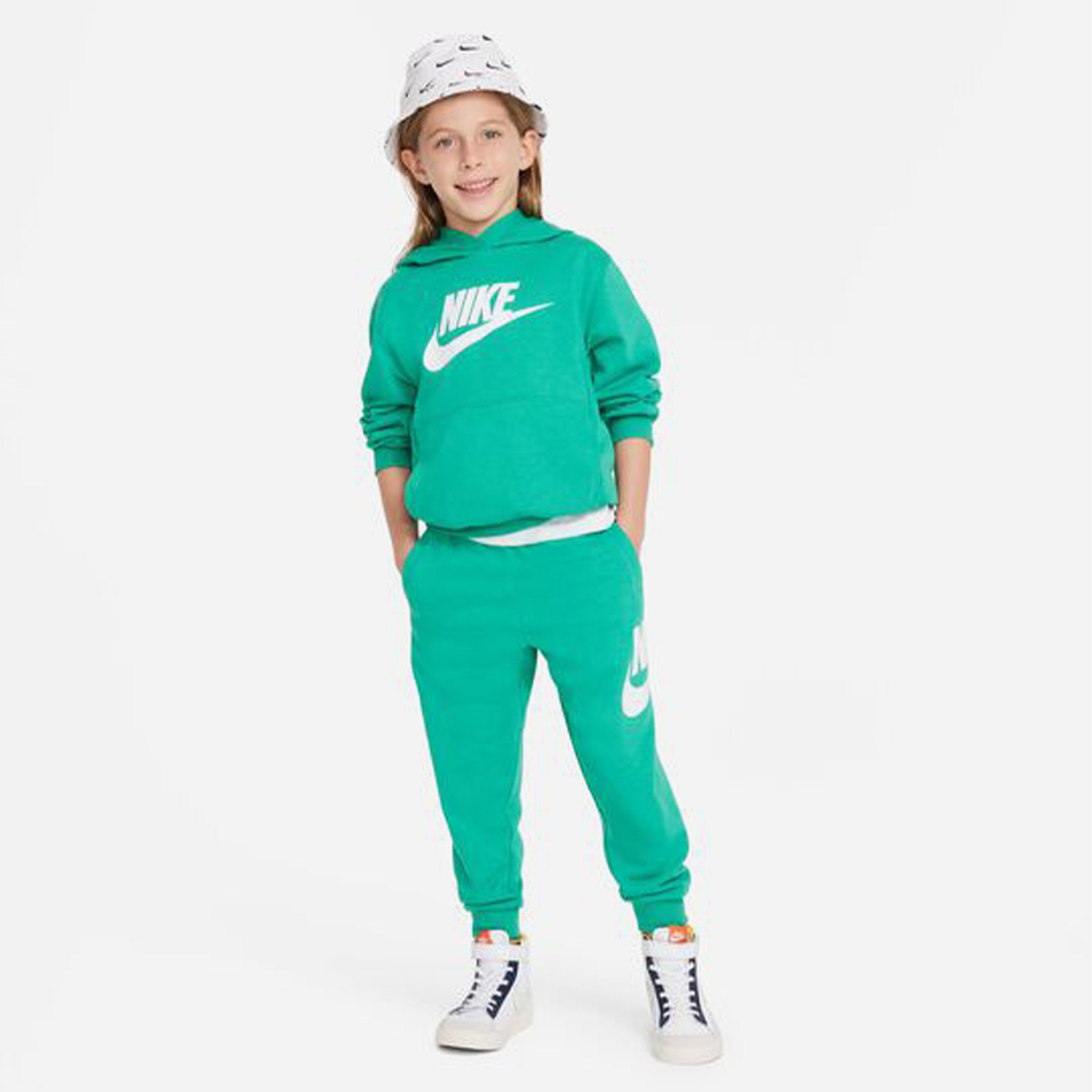 Nike Nkn N Nsw Club Ft Hbr Po Çocuk Yeşil Günlük Sweatshirt