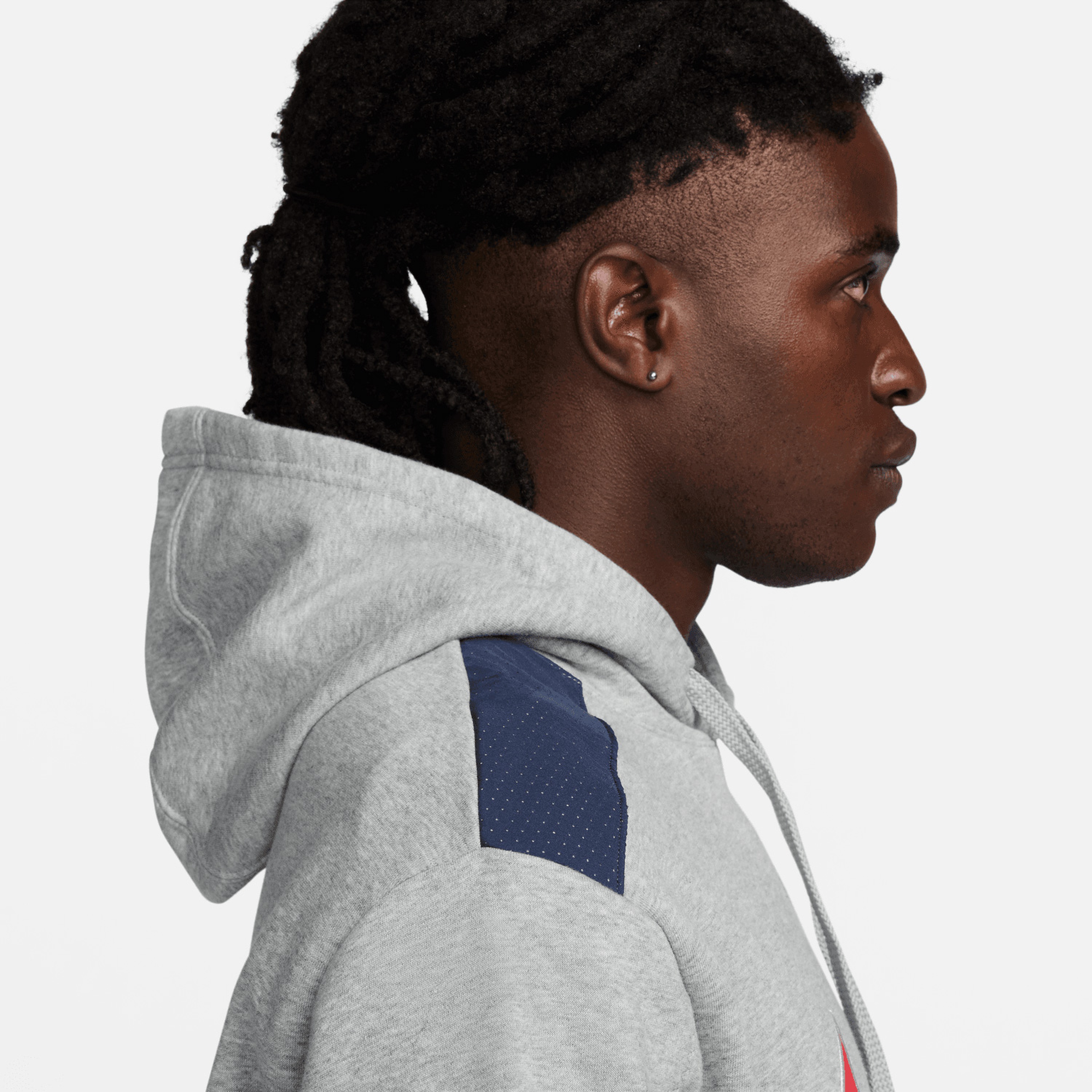 Nike Sportswear Fleece Erkek Gri Günlük Sweatshirt