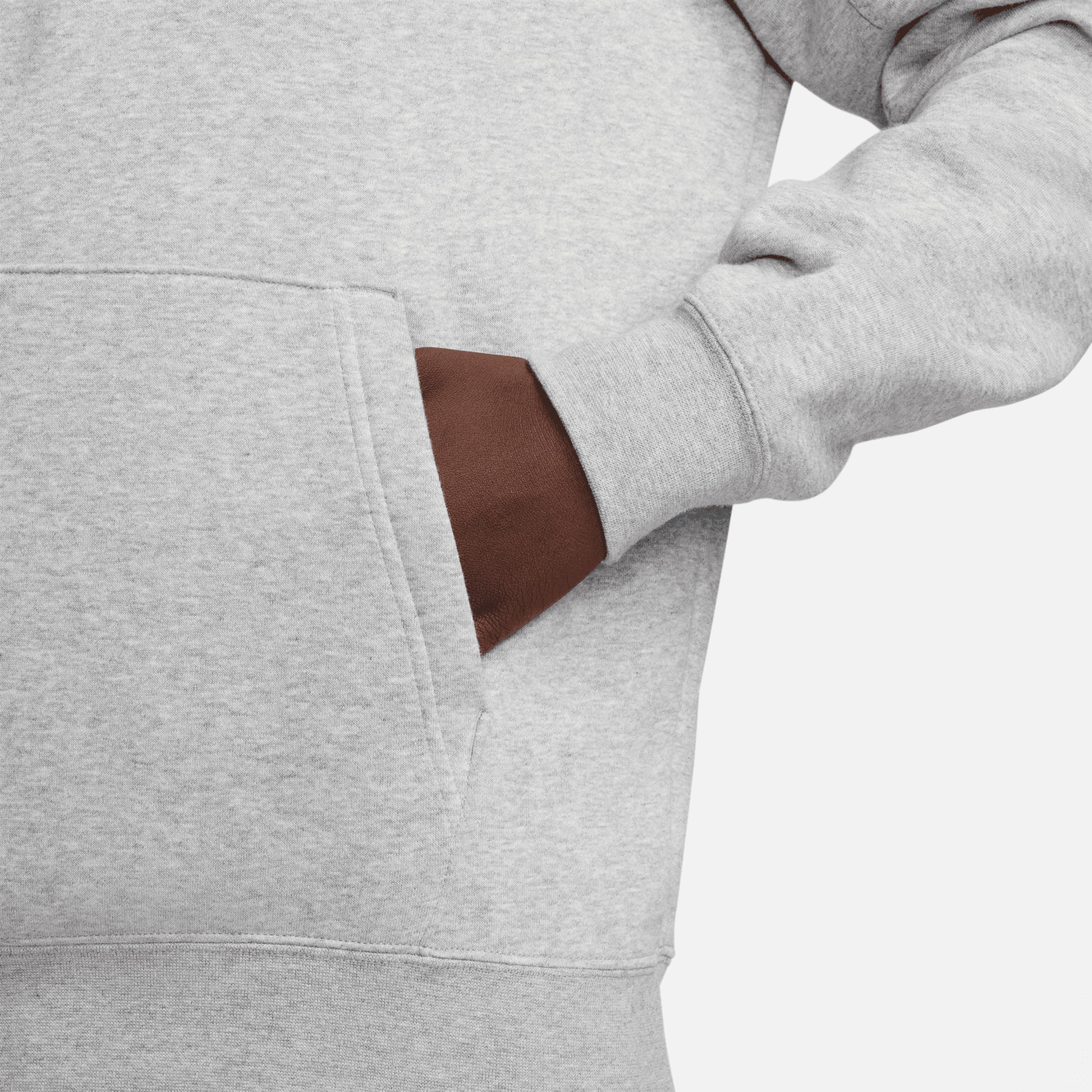 Nike Sportswear Fleece Erkek Gri Günlük Sweatshirt