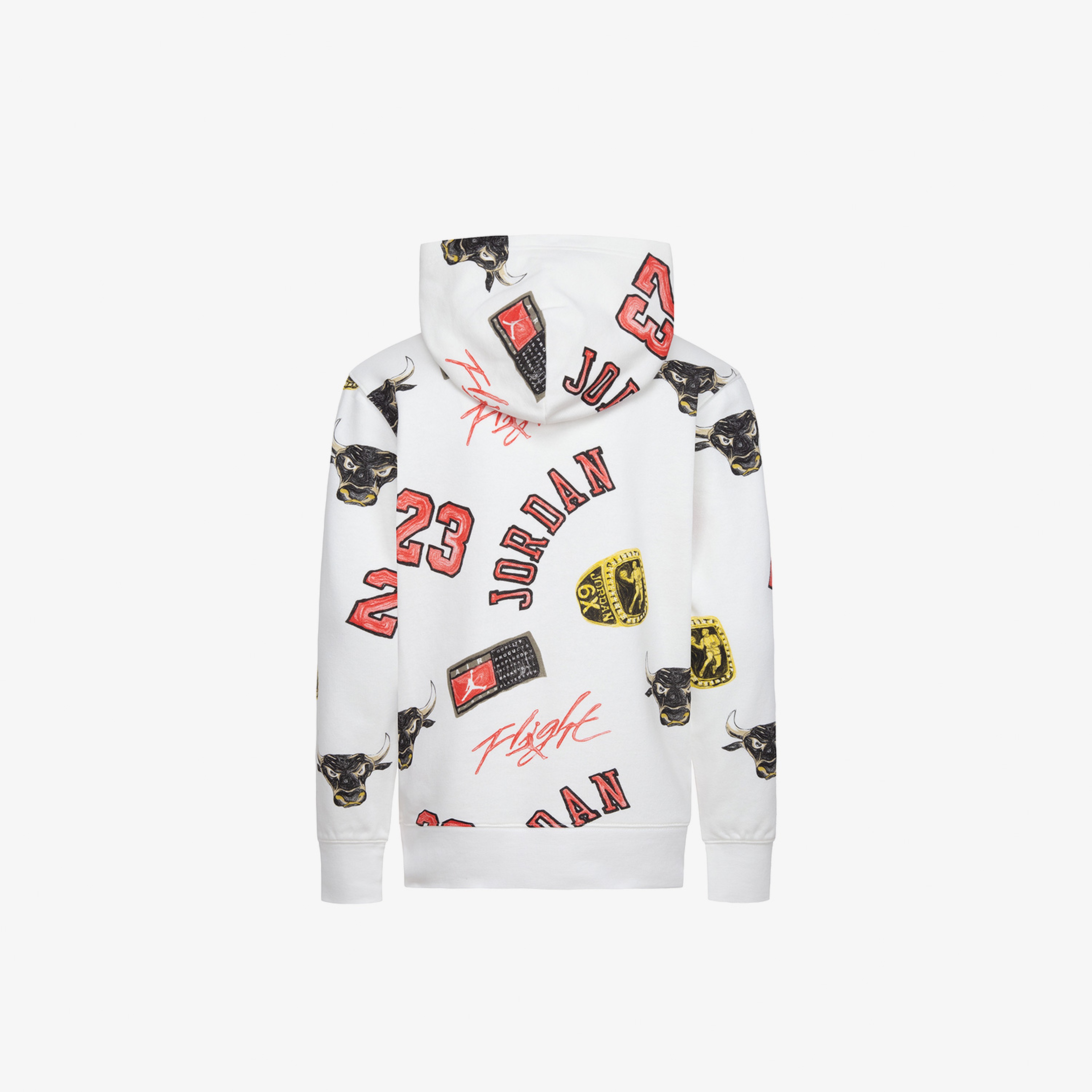 Jordan Essentials All-Over Printed Çocuk Beyaz Sweatshirt