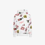 Jordan Essentials All-Over Printed Çocuk Beyaz Sweatshirt