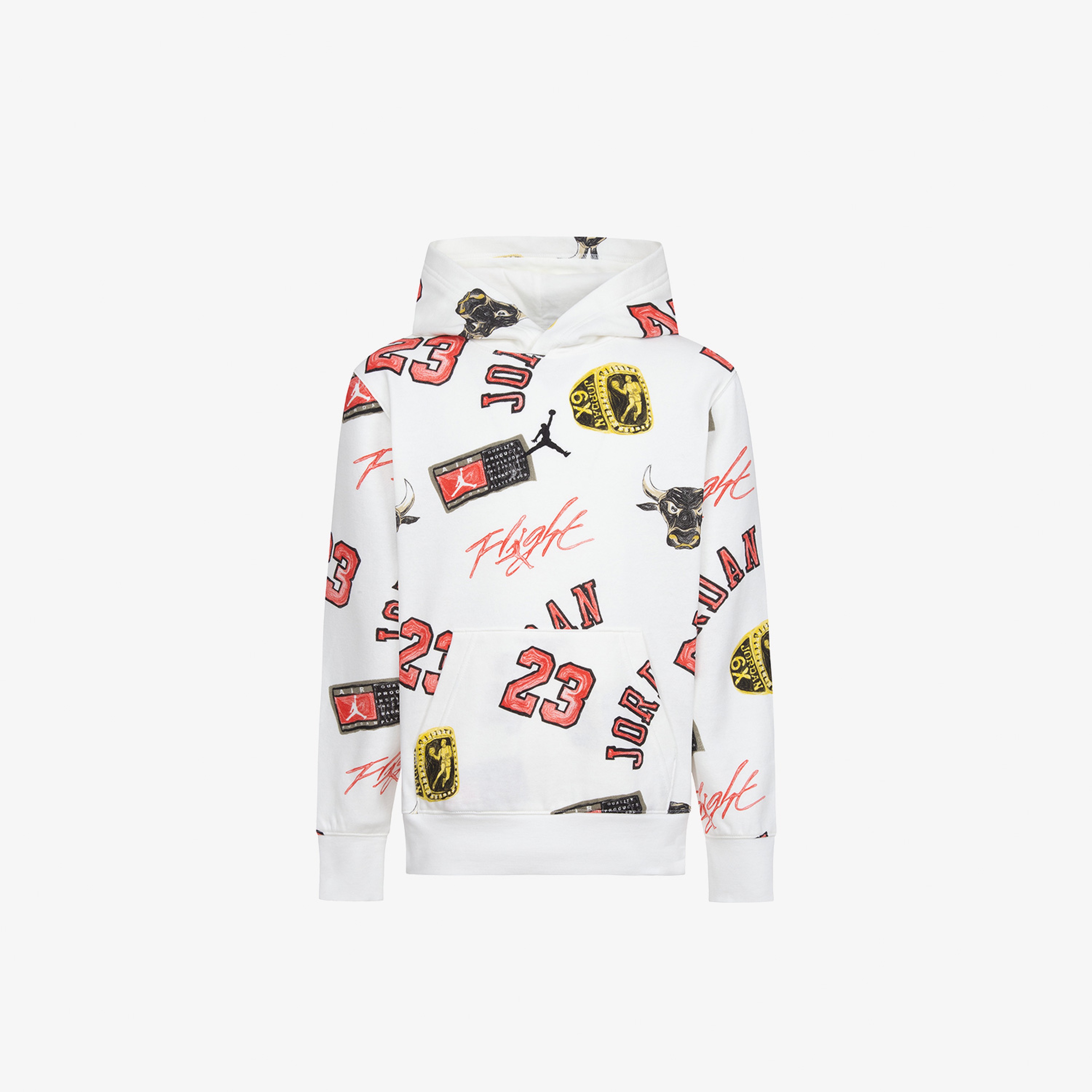 Jordan Essentials All-Over Printed Çocuk Beyaz Sweatshirt