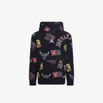 Jordan Essentials All-Over Printed Çocuk Siyah Sweatshirt
