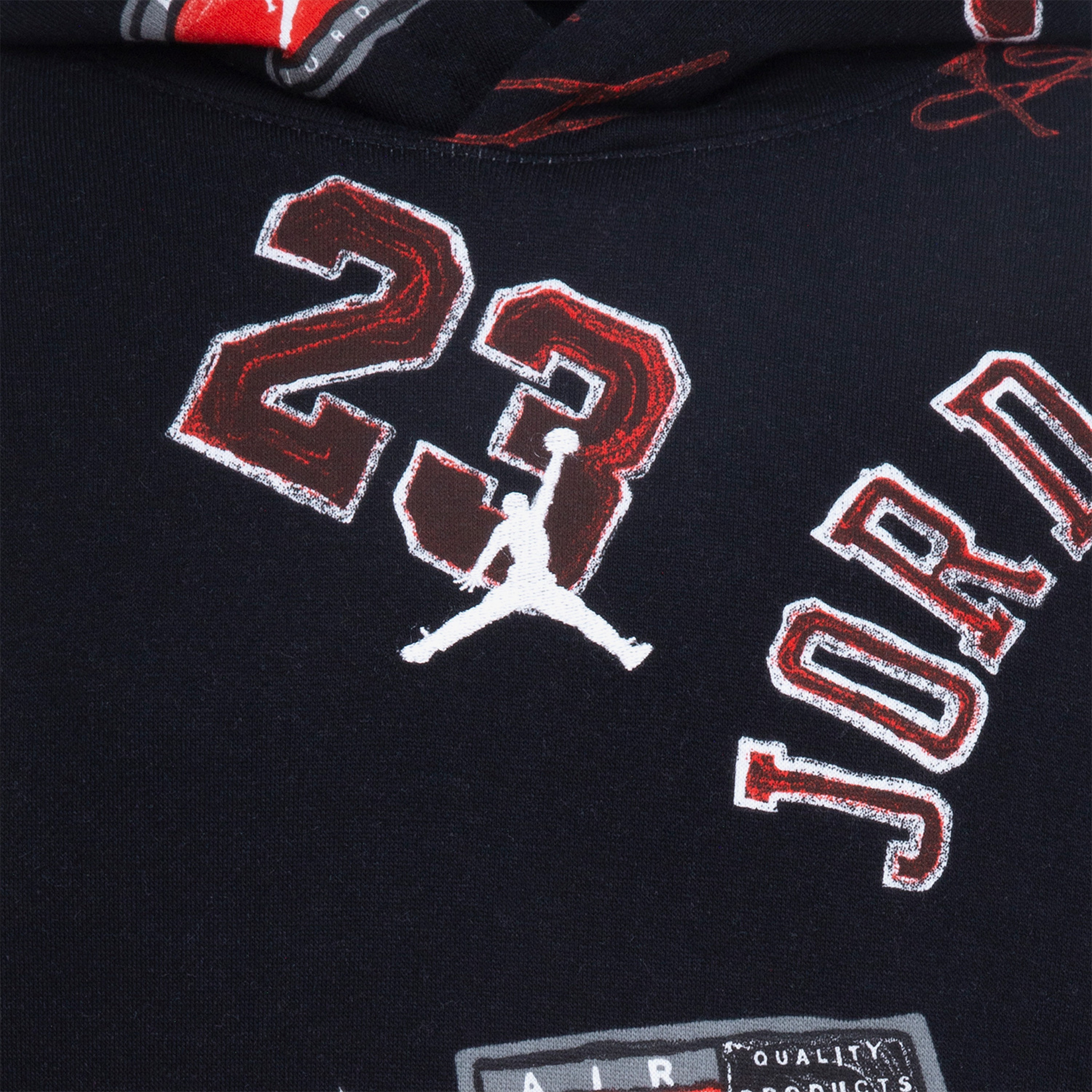 Jordan Essentials All-Over Printed Çocuk Siyah Sweatshirt