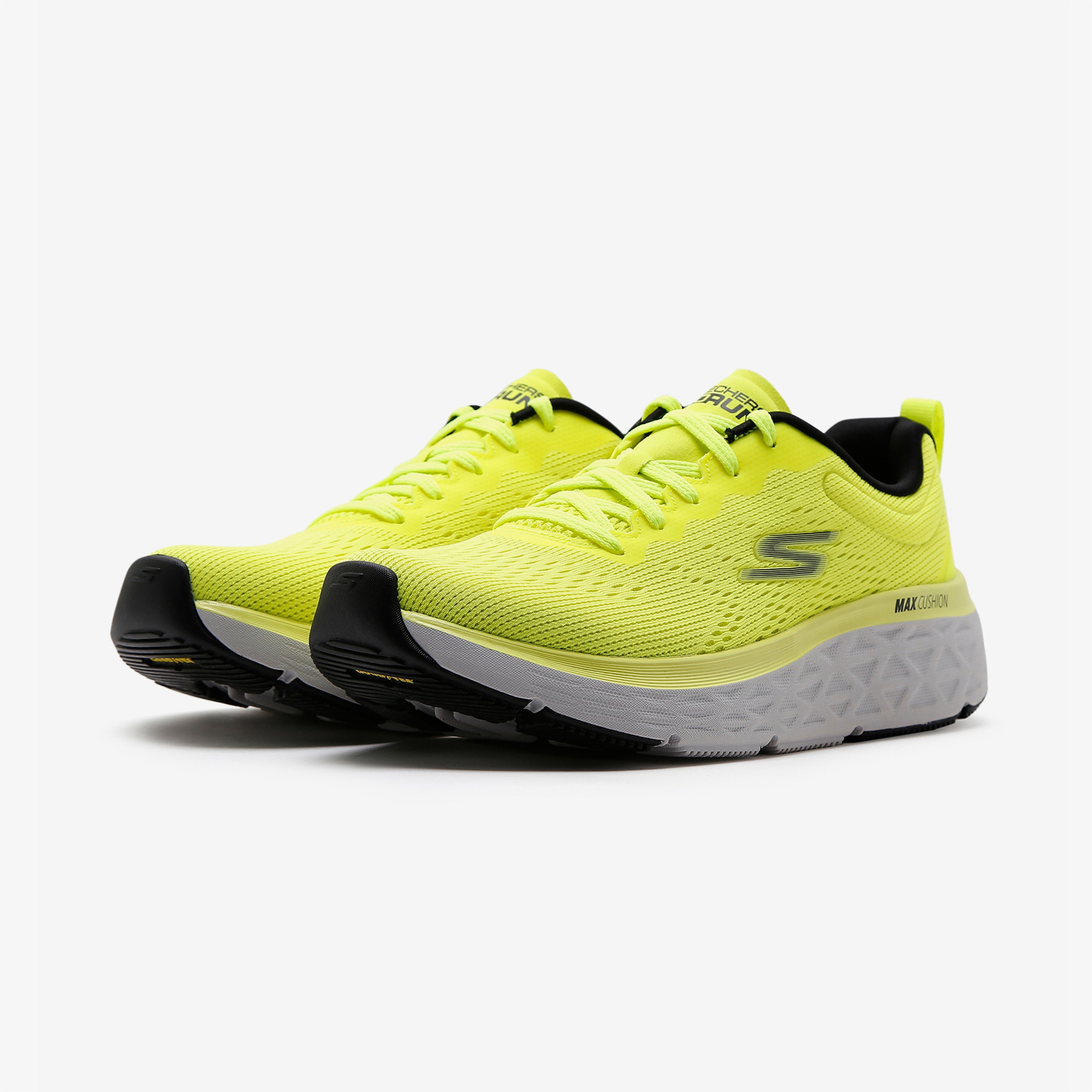 Skechers Max Cushioning Delta-Speed Up Erkek Sarı Koşu Ayakkabısı