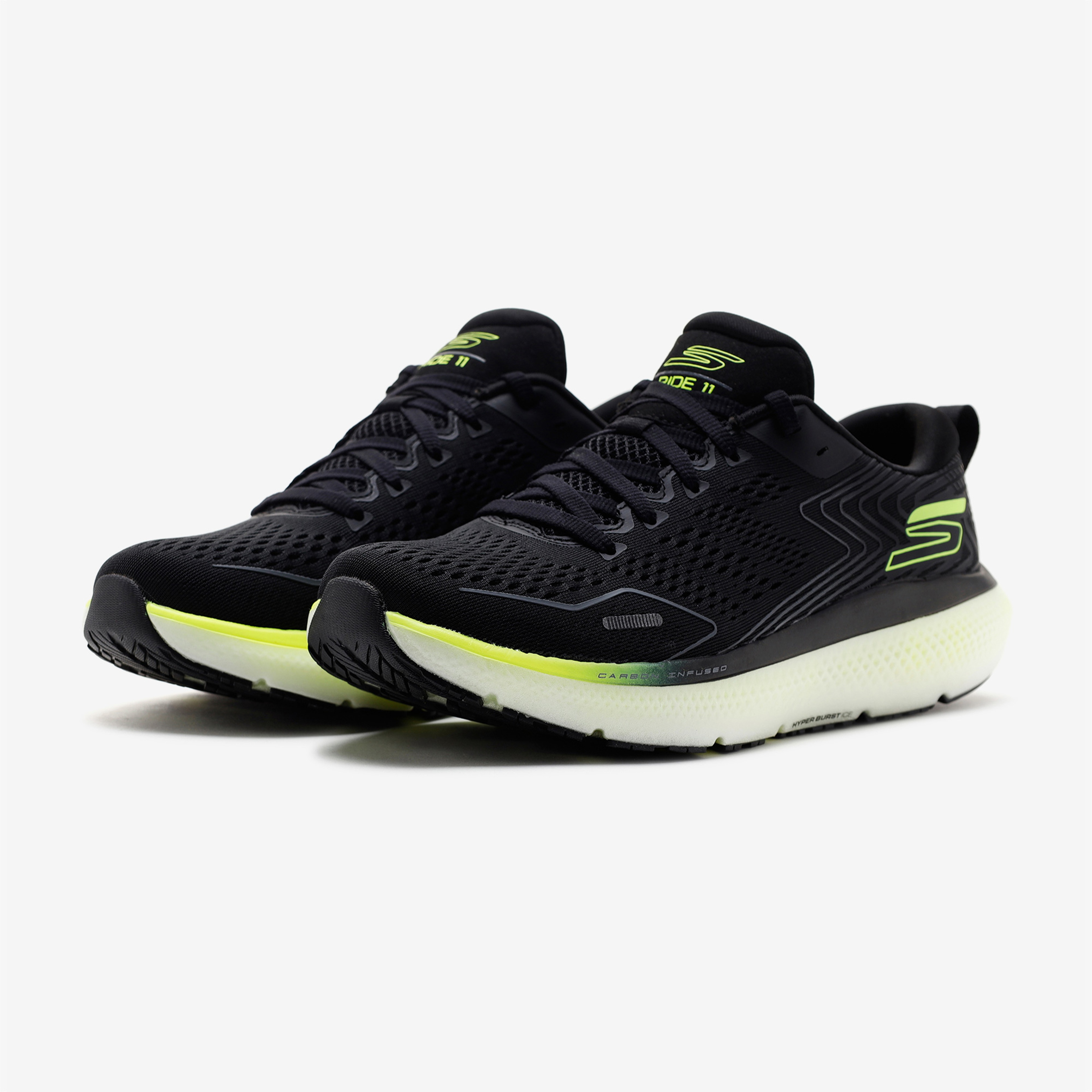 Skechers Go Run Ride 11 Erkek Siyah Koşu Ayakkabısı