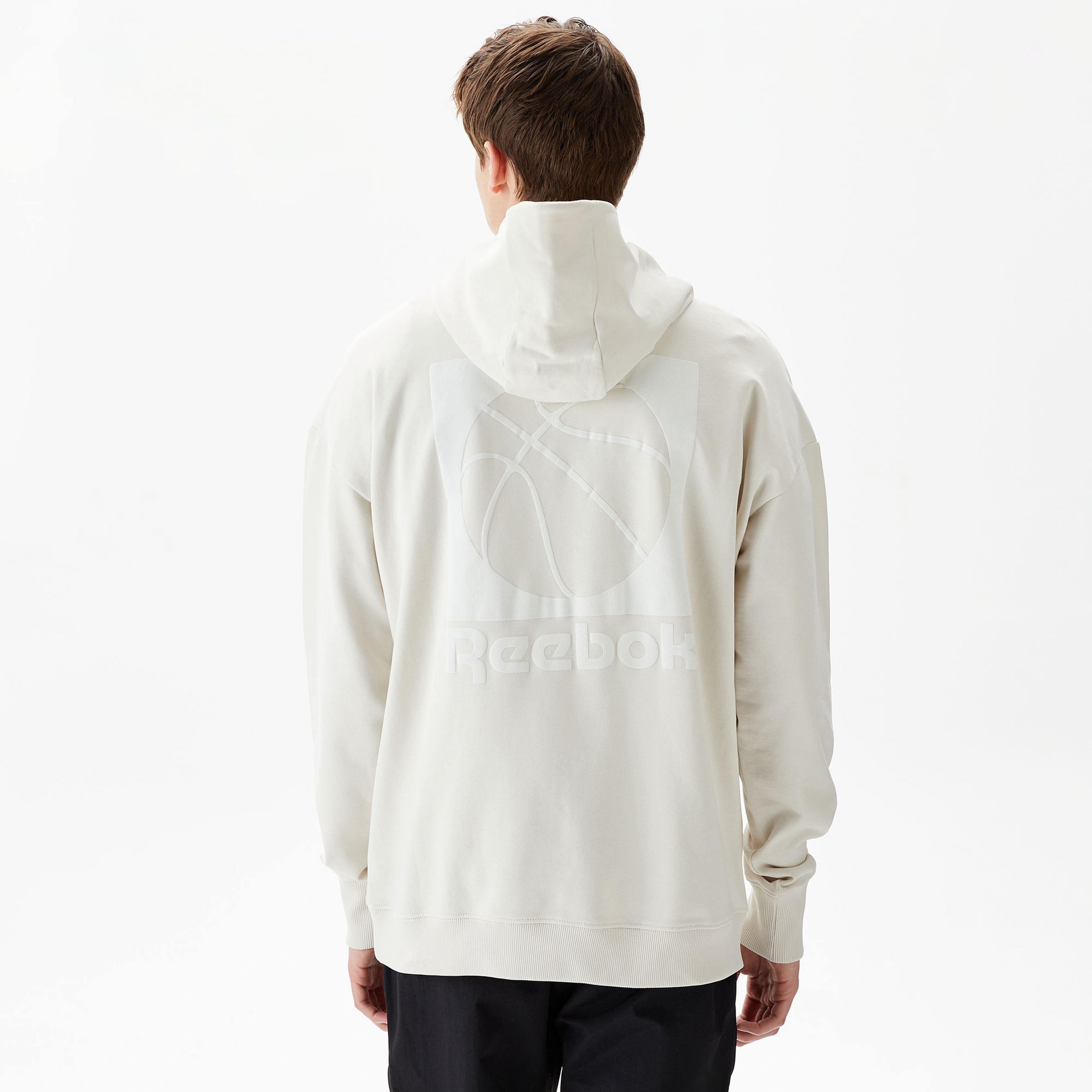 Reebok Atr Hoopwear Erkek Beyaz Hoodie
