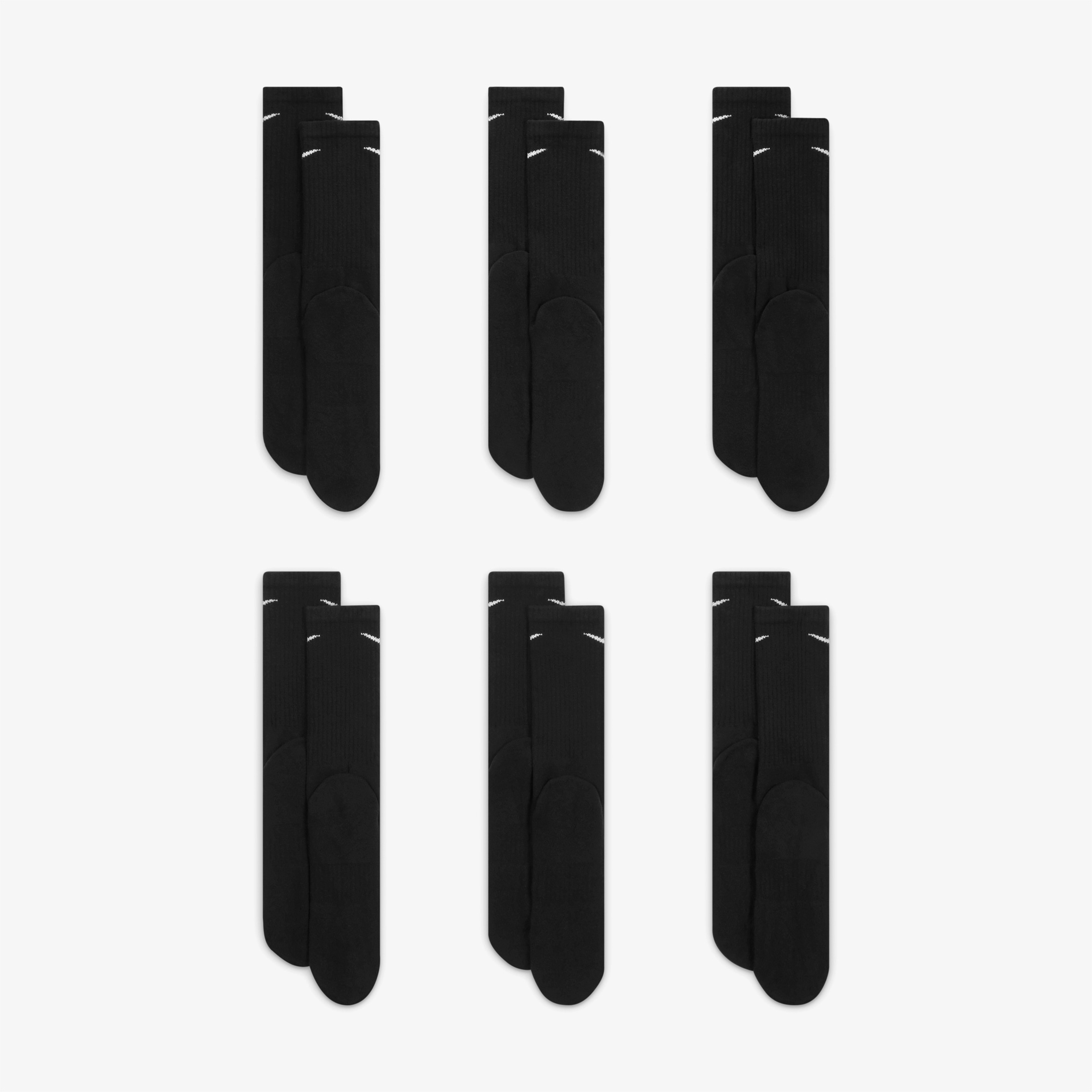 Nike  Everyday Cush Crw 6'lı  Erkek Beyaz Çorap