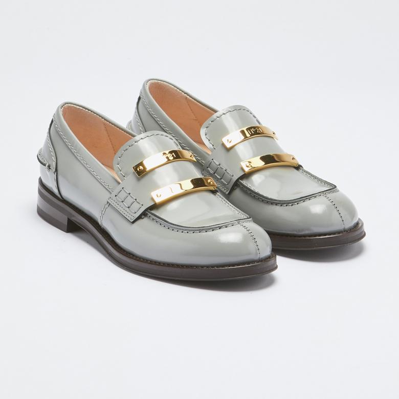 No. 21 Kadın Gri Loafer