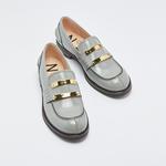 No. 21 Kadın Gri Loafer