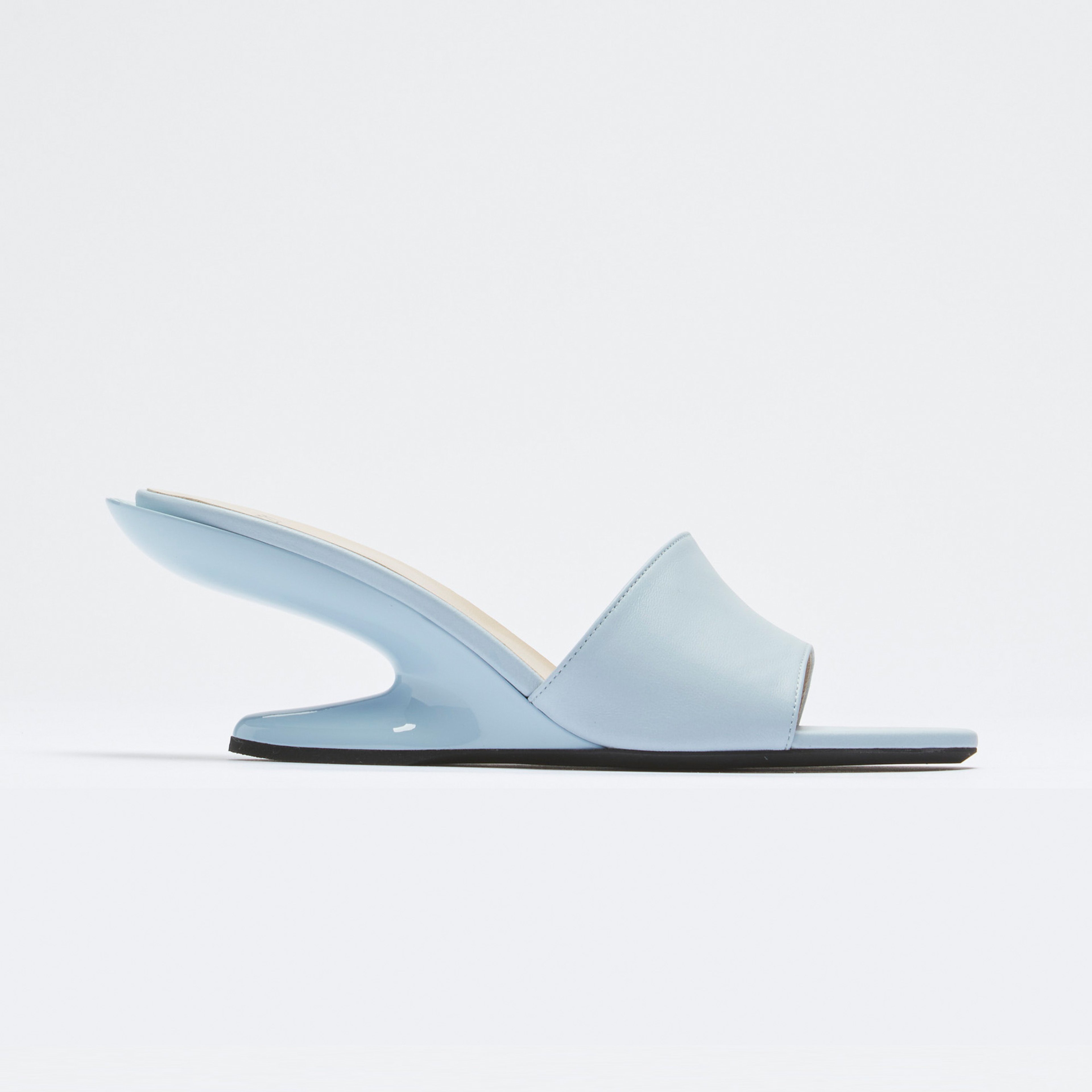 No. 21 Kadın Mavi Topuklu Terlik