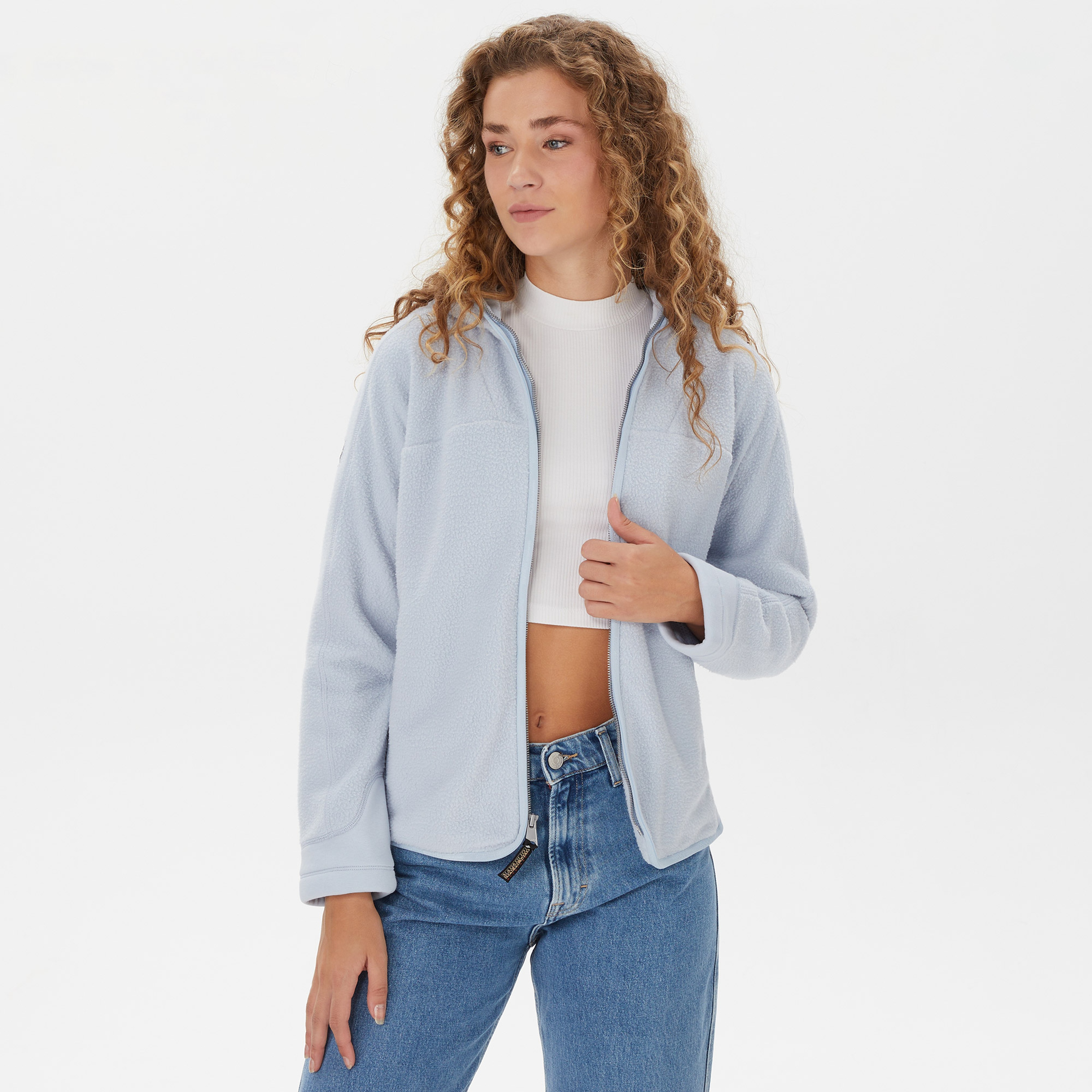 Napapijri Yupik 2.0 Kadın Mavi Polar Ceket