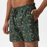 Nautica Erkek Yeşil Baskılı Deniz Şortu