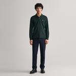 GANT Erkek Yeşil Regular Fit Uzun Kollu Polo