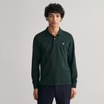 GANT Erkek Yeşil Regular Fit Uzun Kollu Polo