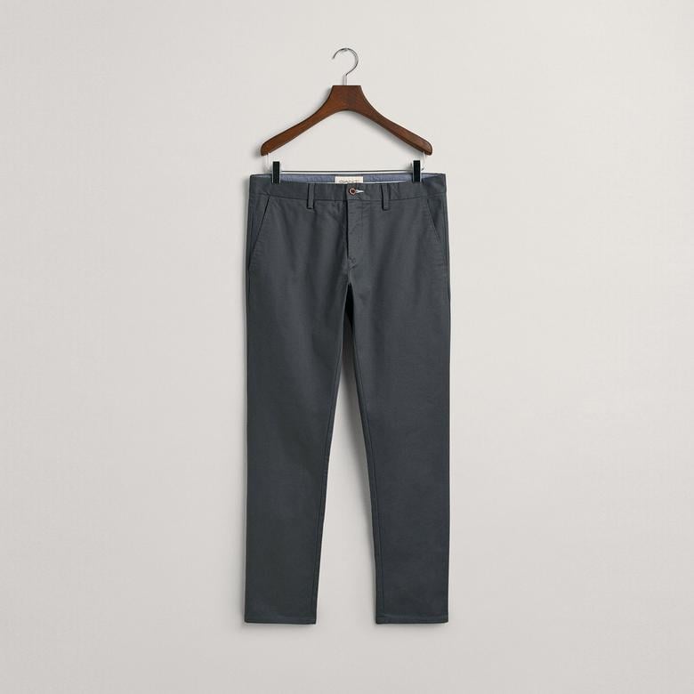 Gant Erkek Gri Slim Fit Chino Pantolon