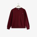 GANT Erkek Bordo Regular Fit Bisiklet Yaka Sweatshirt