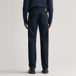 Gant Erkek Lacivert Regular Fit Jean Pantolon