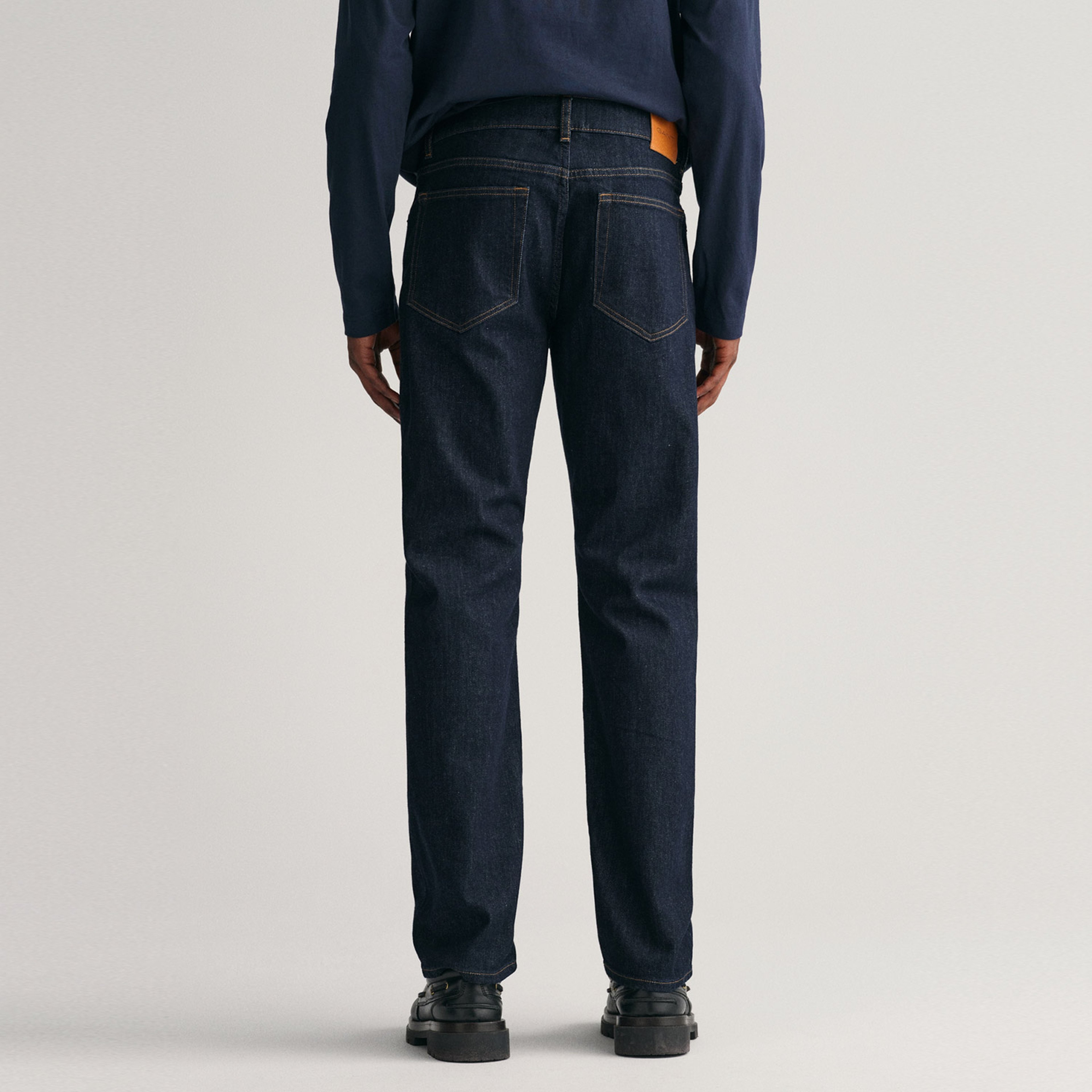 Gant Erkek Lacivert Regular Fit Jean Pantolon