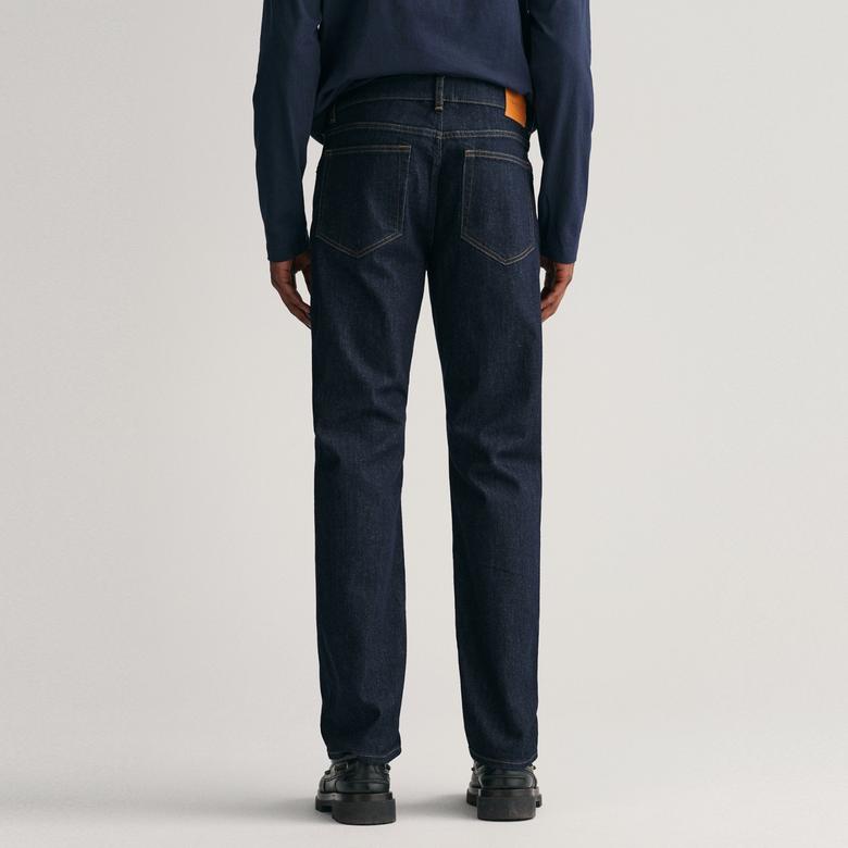 Gant Erkek Lacivert Regular Fit Jean Pantolon