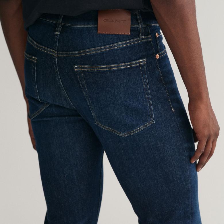 GANT Erkek Lacivert Extra Slim Fit Active Recover Jean