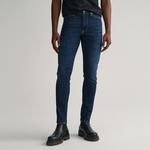 GANT Erkek Lacivert Extra Slim Fit Active Recover Jean