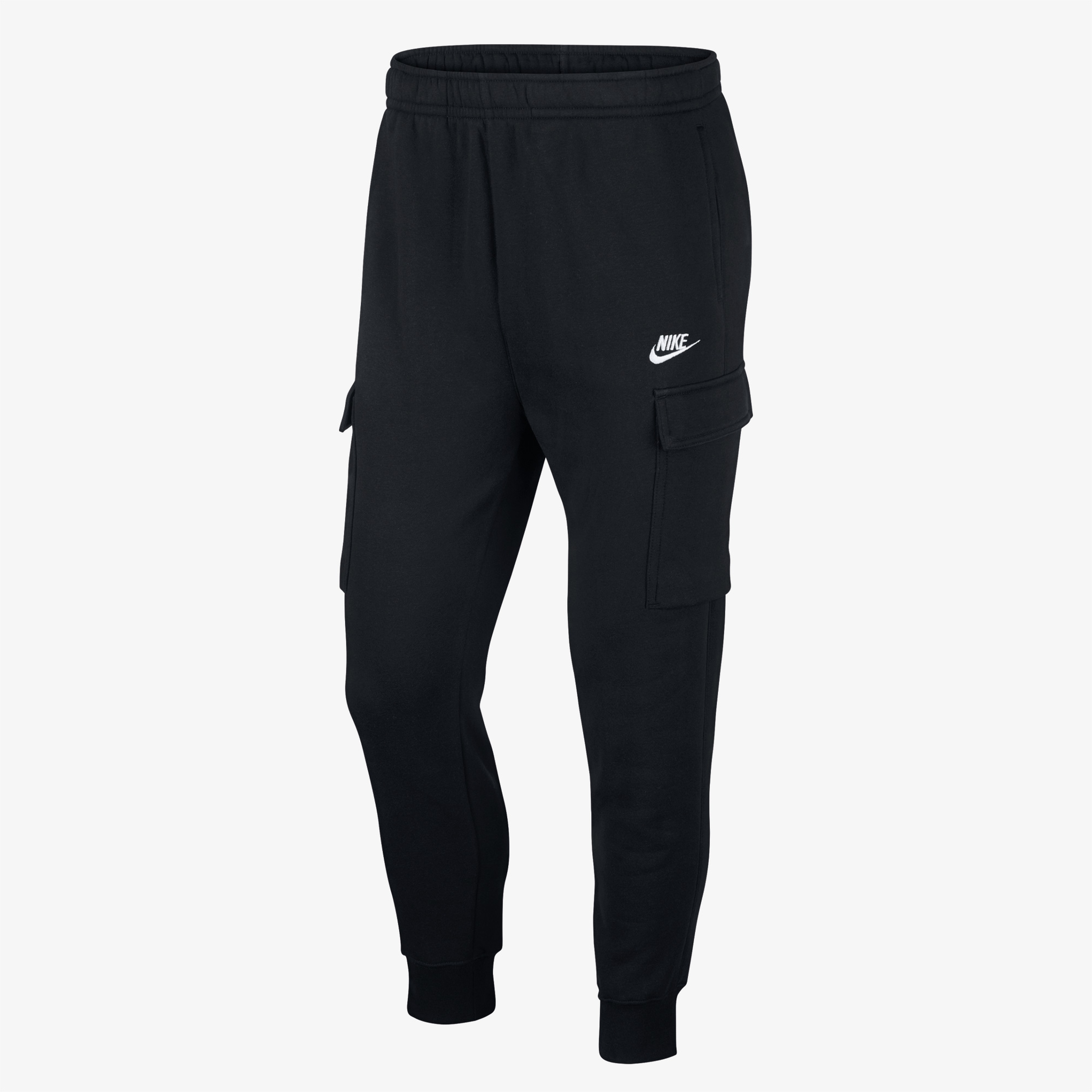 Nike Club Fleece Cargo Trousers Erkek Siyah Eşofman Altı