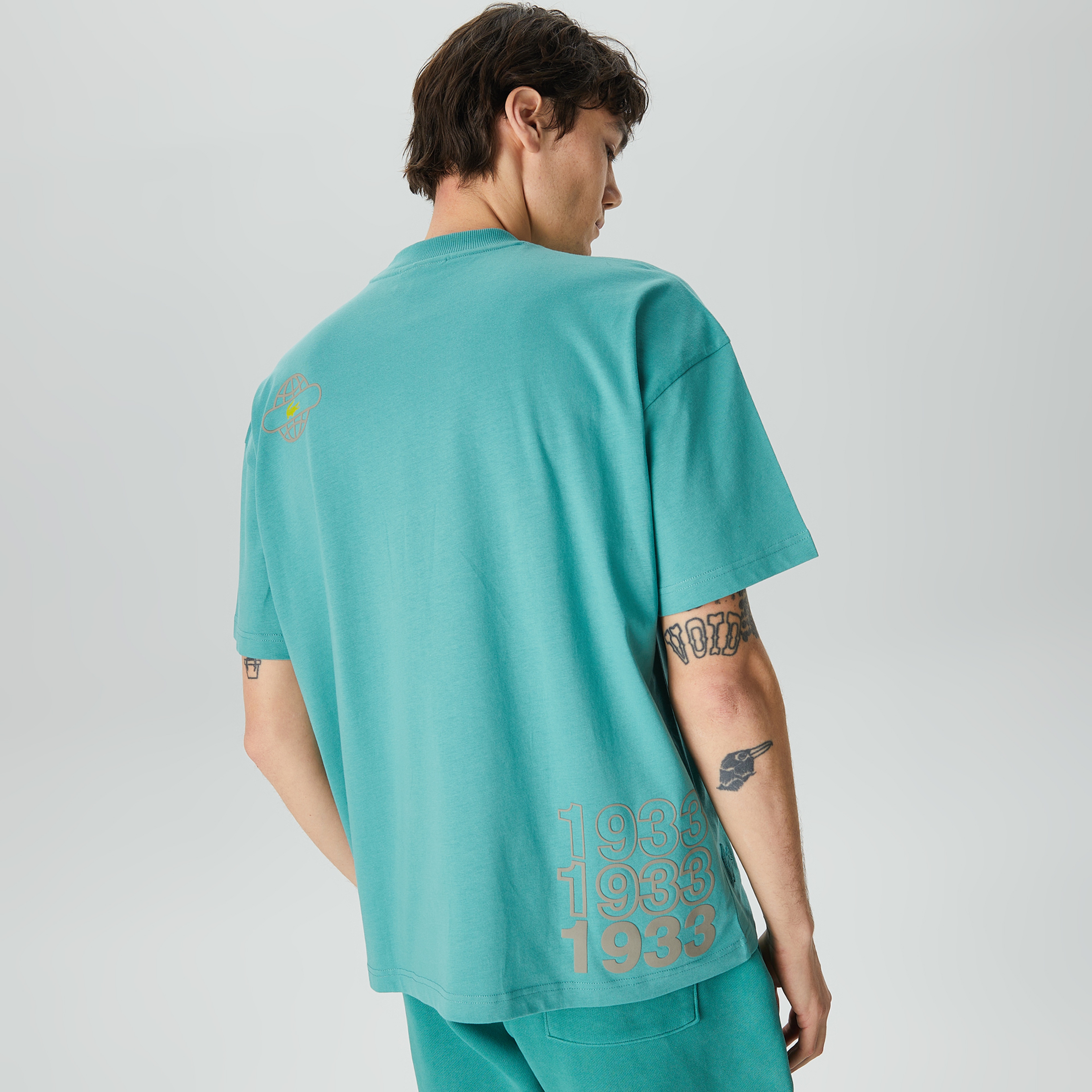 Lacoste House of SuperStep X Lacoste Erkek Yeşil T-Shirt