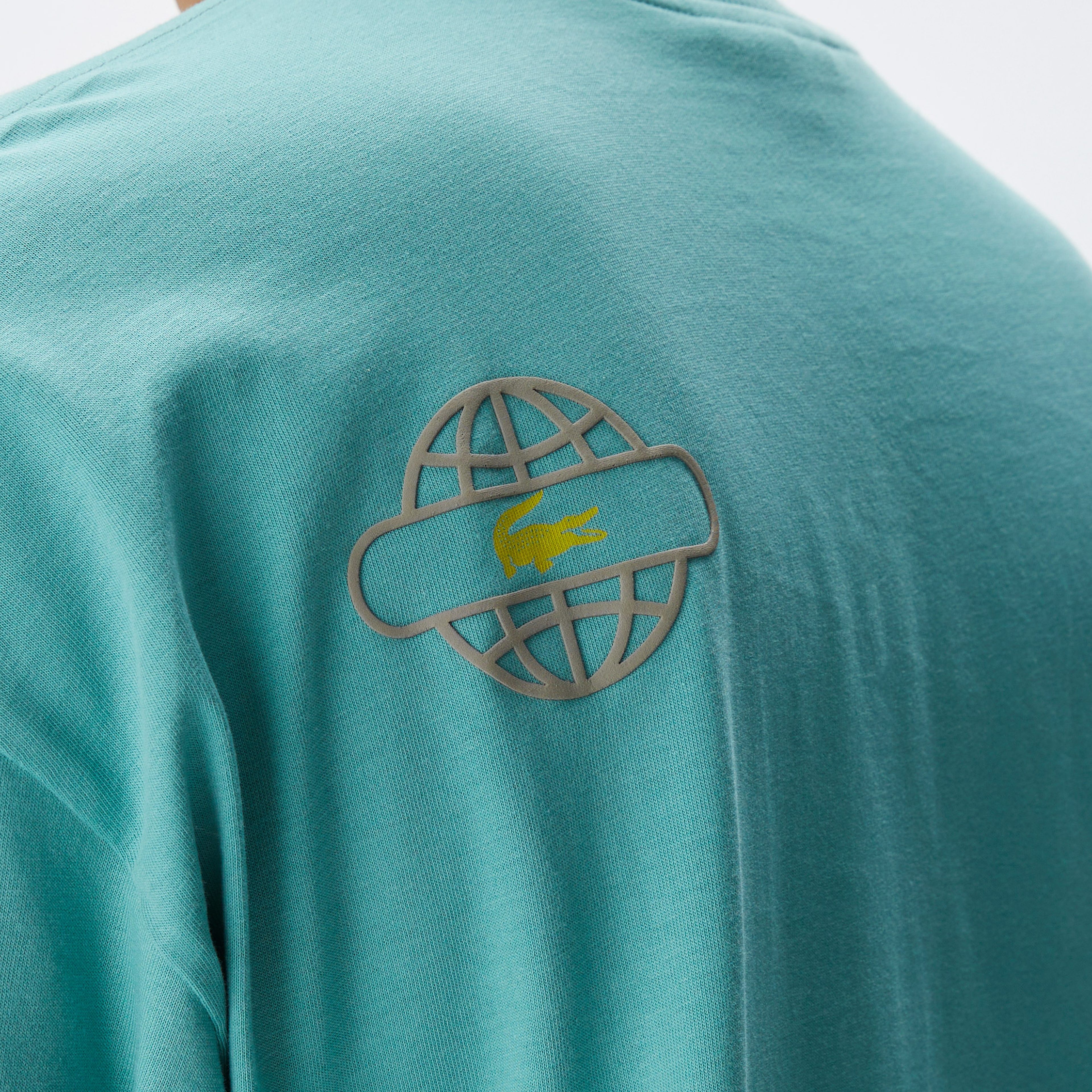 Lacoste House of SuperStep X Lacoste Erkek Yeşil T-Shirt