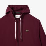 Erkek Kapüşonlu Bordo Ceket