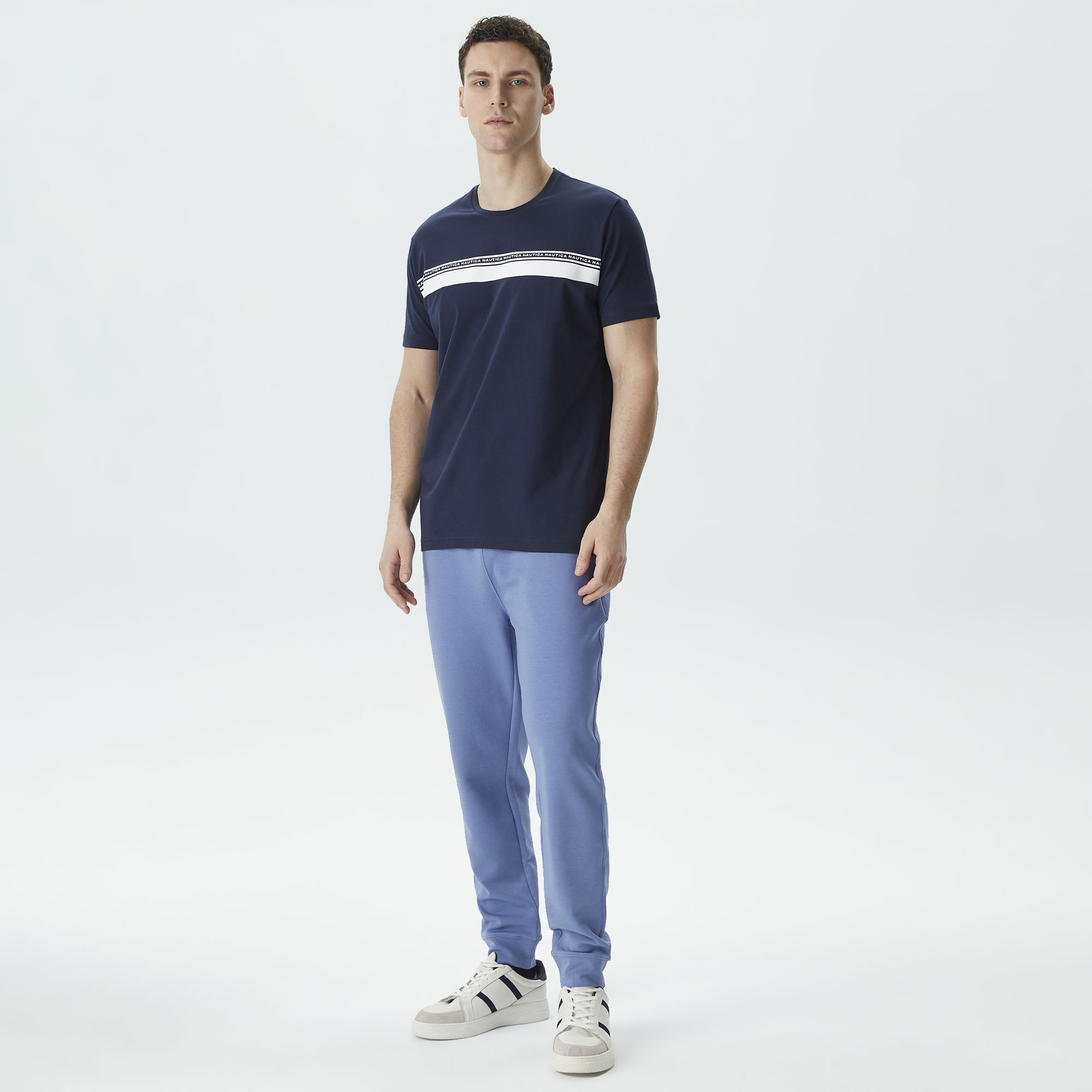 Nautica Erkek Lacivert Standart Fit T-Shirt