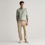 GANT Erkek Bej Relaxed Fit Keten Pantolon
