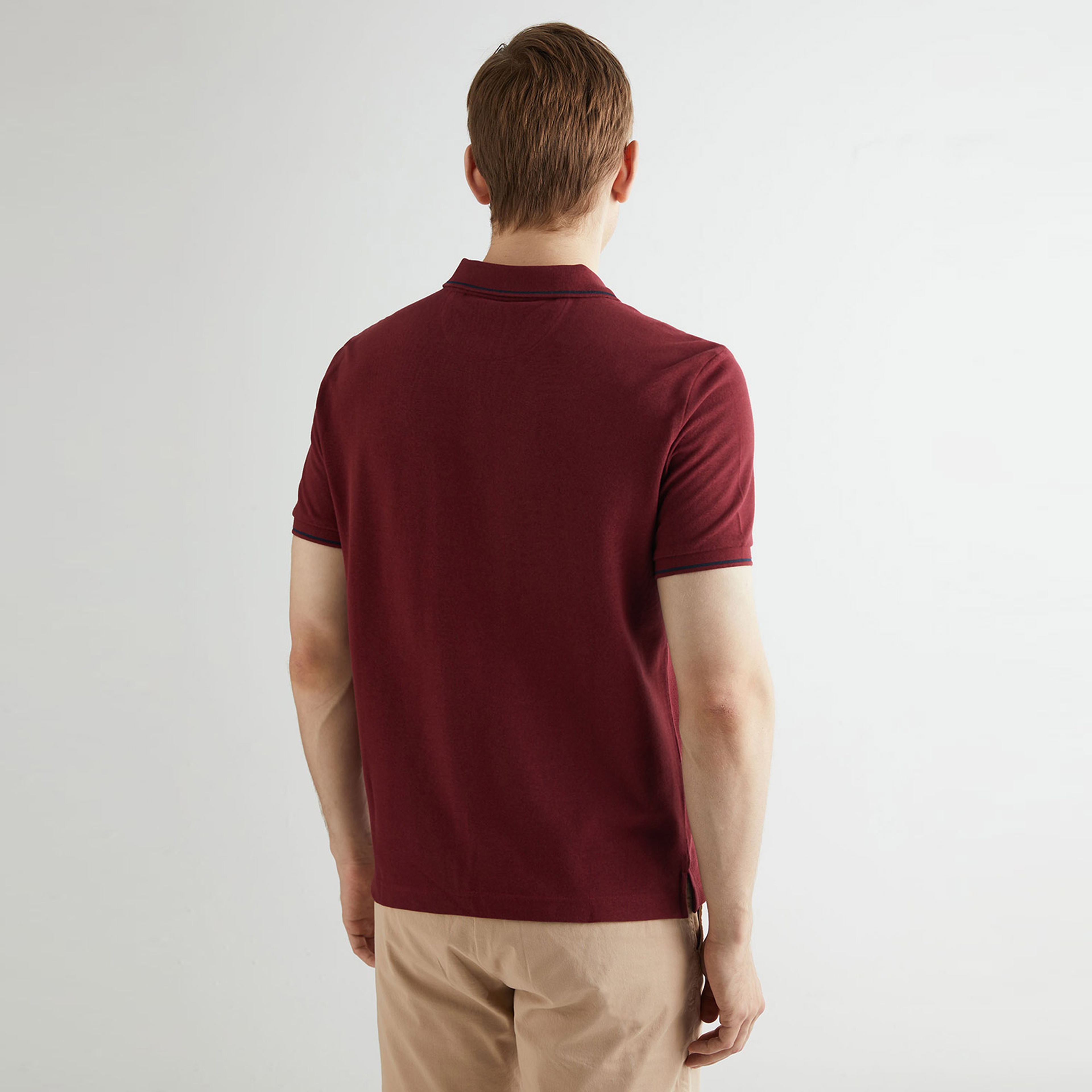 GANT Erkek Bordo Regular Fit Polo