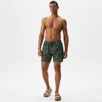 Nautica Erkek Yeşil Baskılı Deniz Şortu