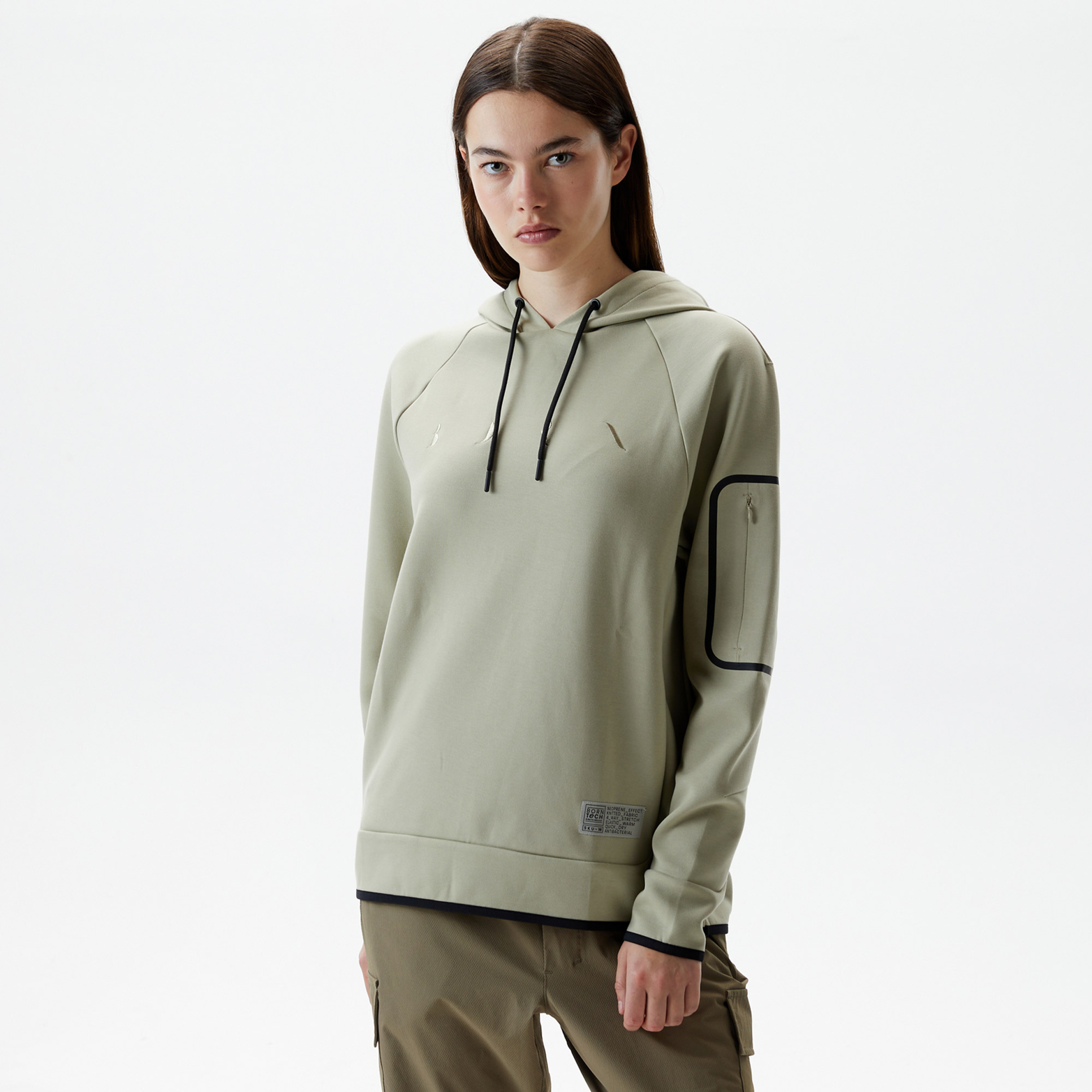 Born Amur Kadın Açık Yeşil Sweatshirt