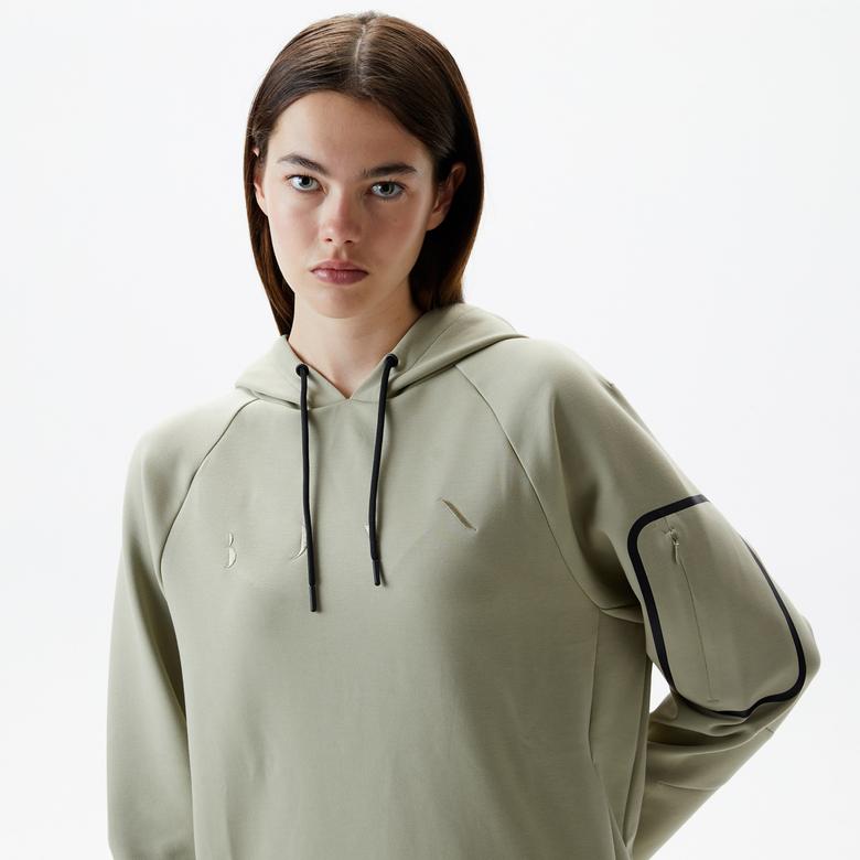 Born Amur Kadın Açık Yeşil Sweatshirt