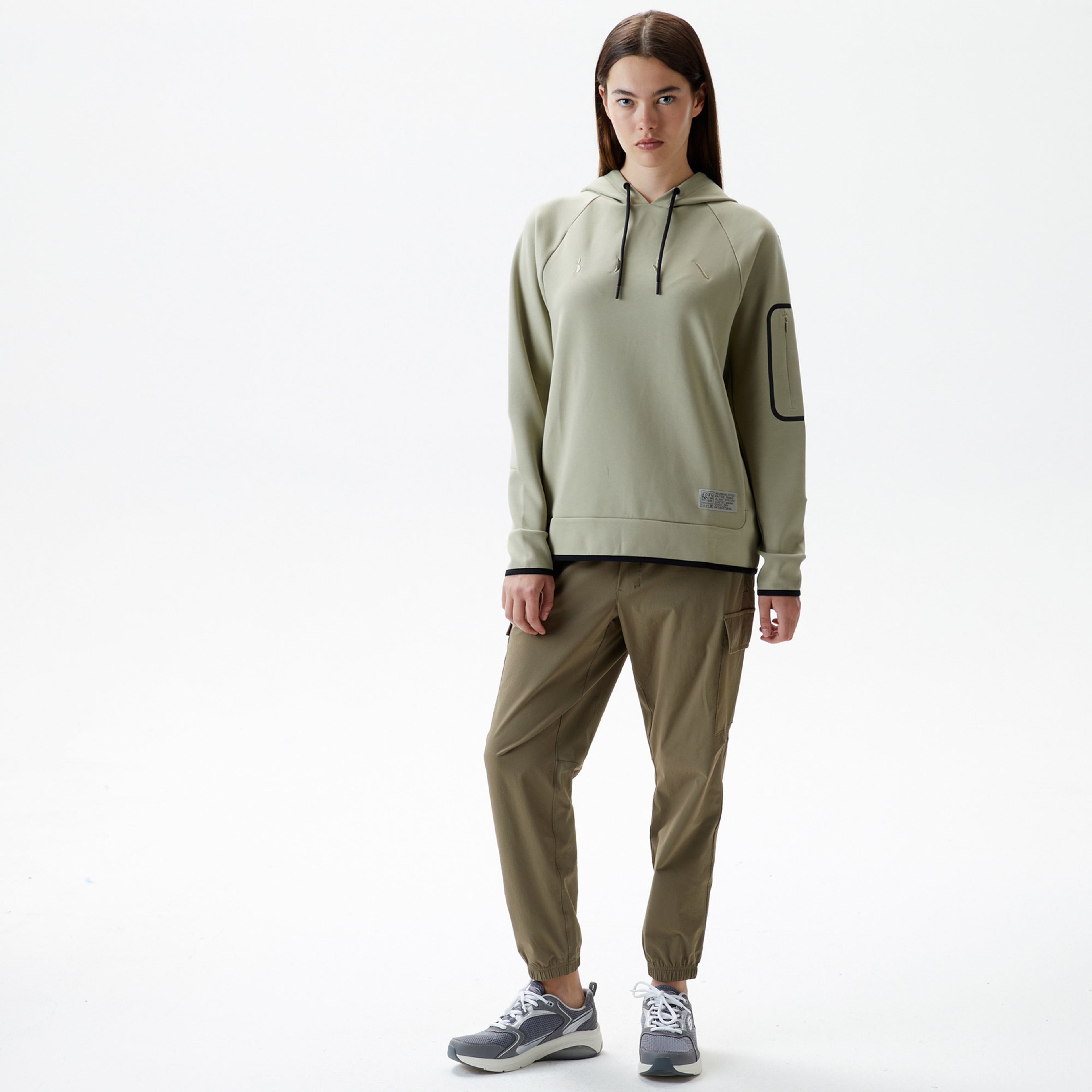 Born Amur Kadın Açık Yeşil Sweatshirt