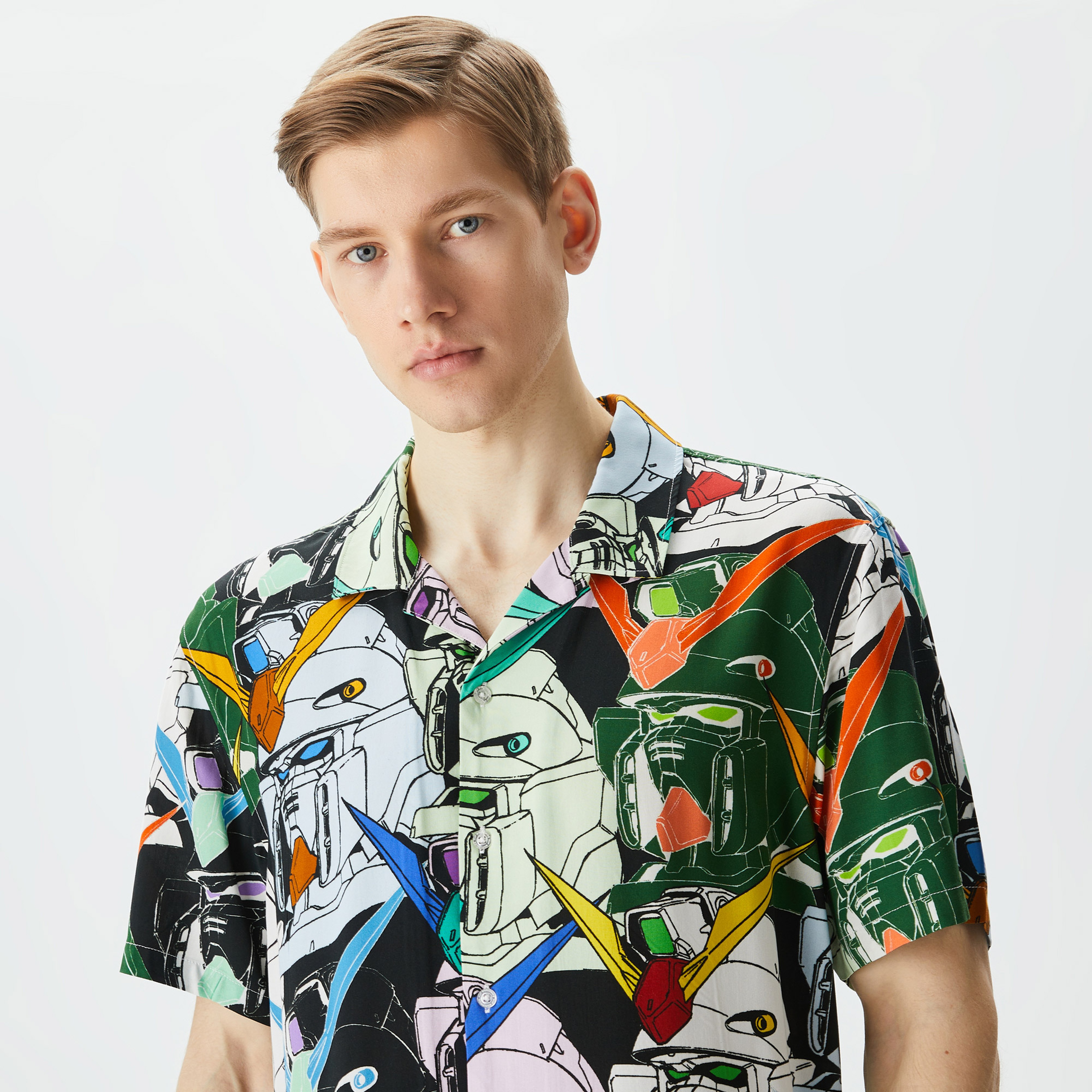 HUF Gundam Heads Resort Shirt Erkek Renkli Gömlek