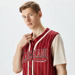Karl Kani Trekking Block Pinstripe Baseball Erkek Kırmızı Gömlek