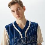 Karl Kani Trekking Block Pinstripe Baseball Erkek Mavi Gömlek