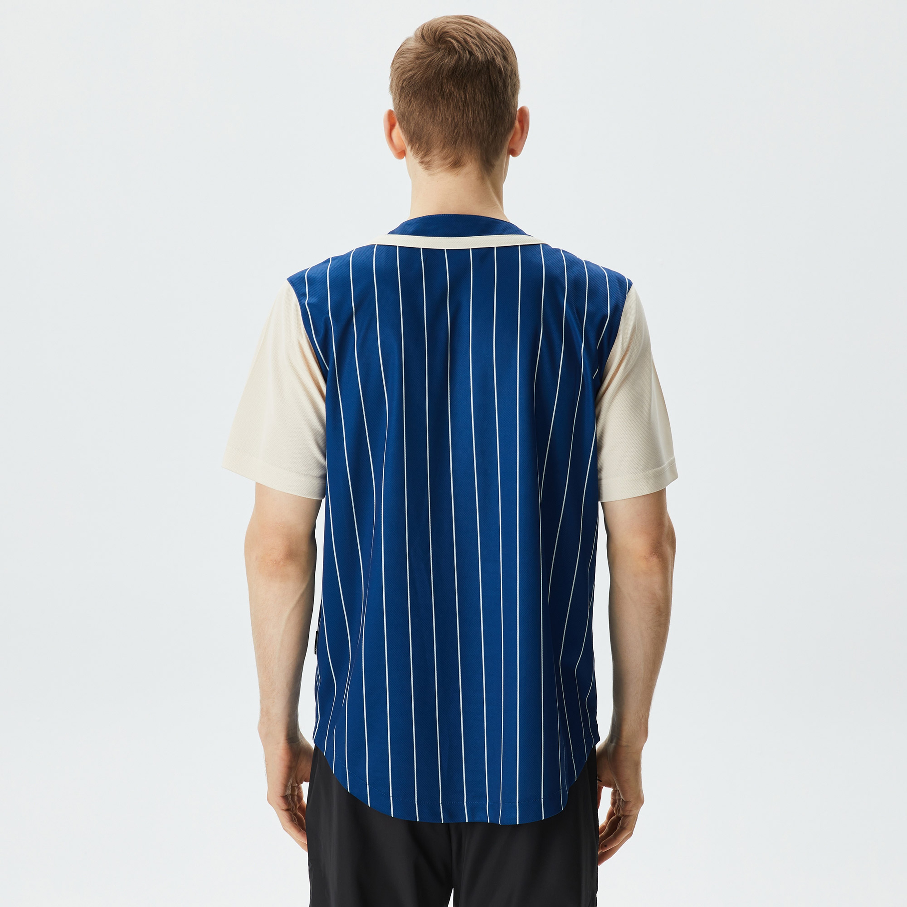 Karl Kani Trekking Block Pinstripe Baseball Erkek Mavi Gömlek