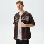 Karl Kani Woven Retro Corduroy Baseball Erkek Kahverengi Gömlek