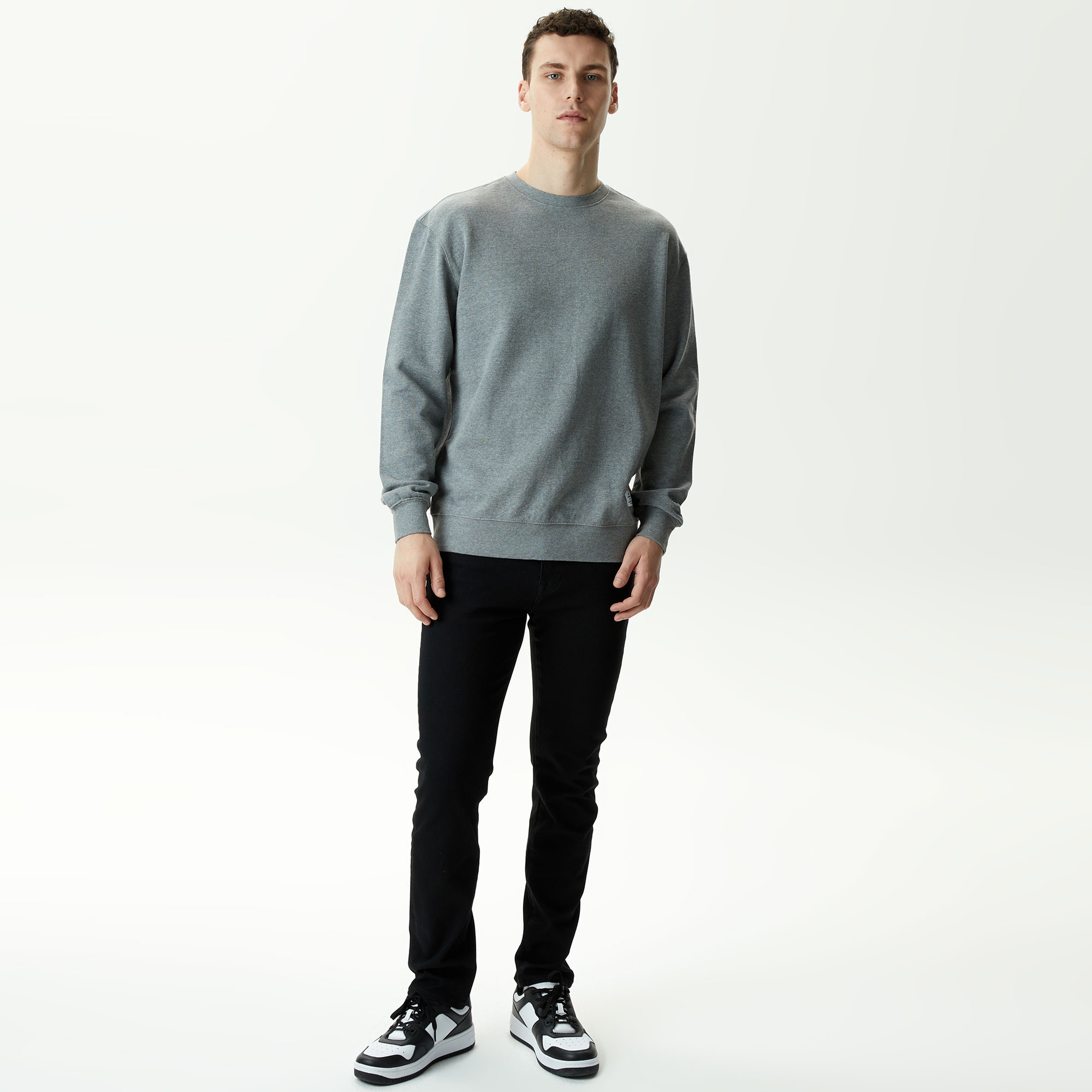 Alpha Industries Essential French Unisex Gri Sweatshirt