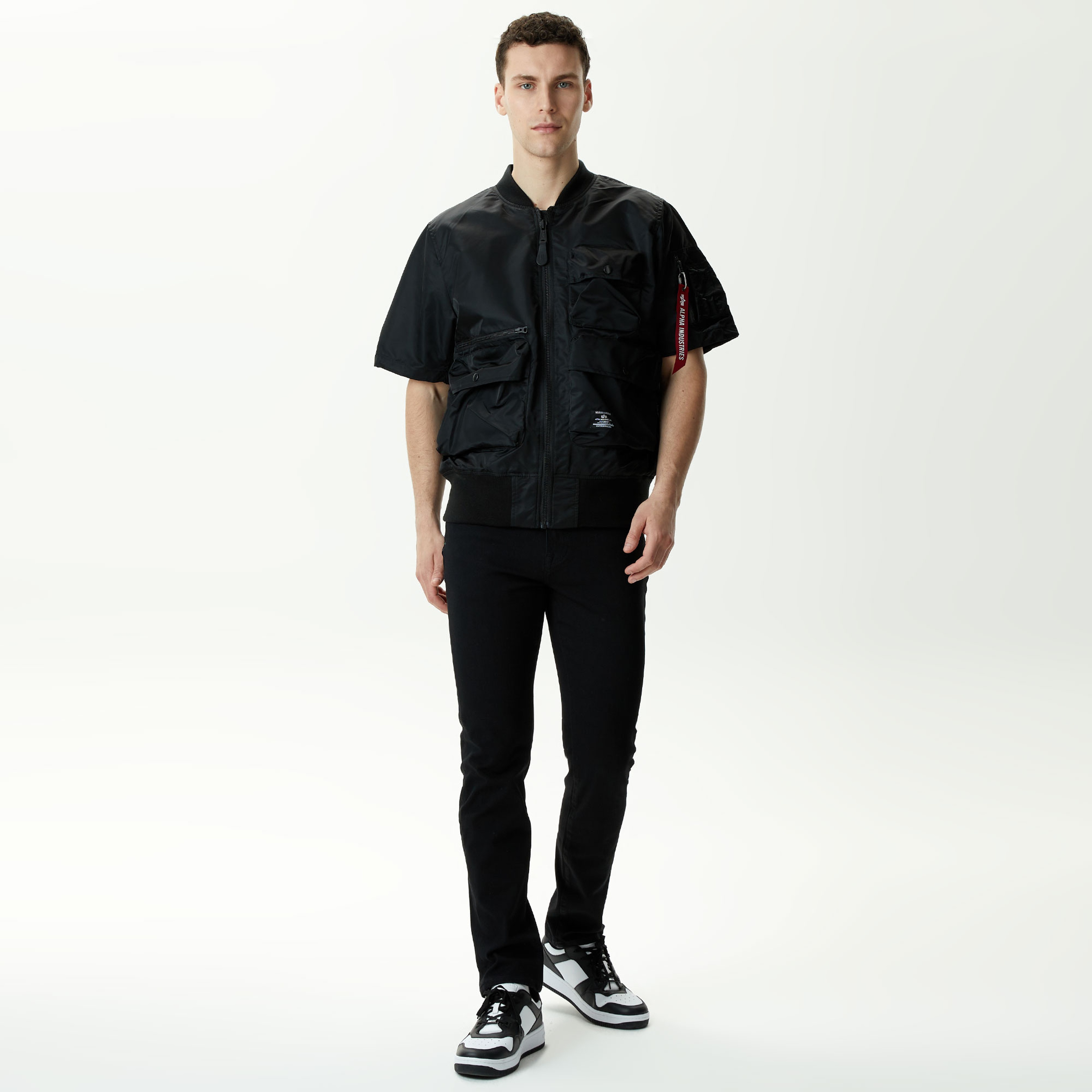 Alpha Industries L-2B Sleeve Flight Unisex Siyah Ceket