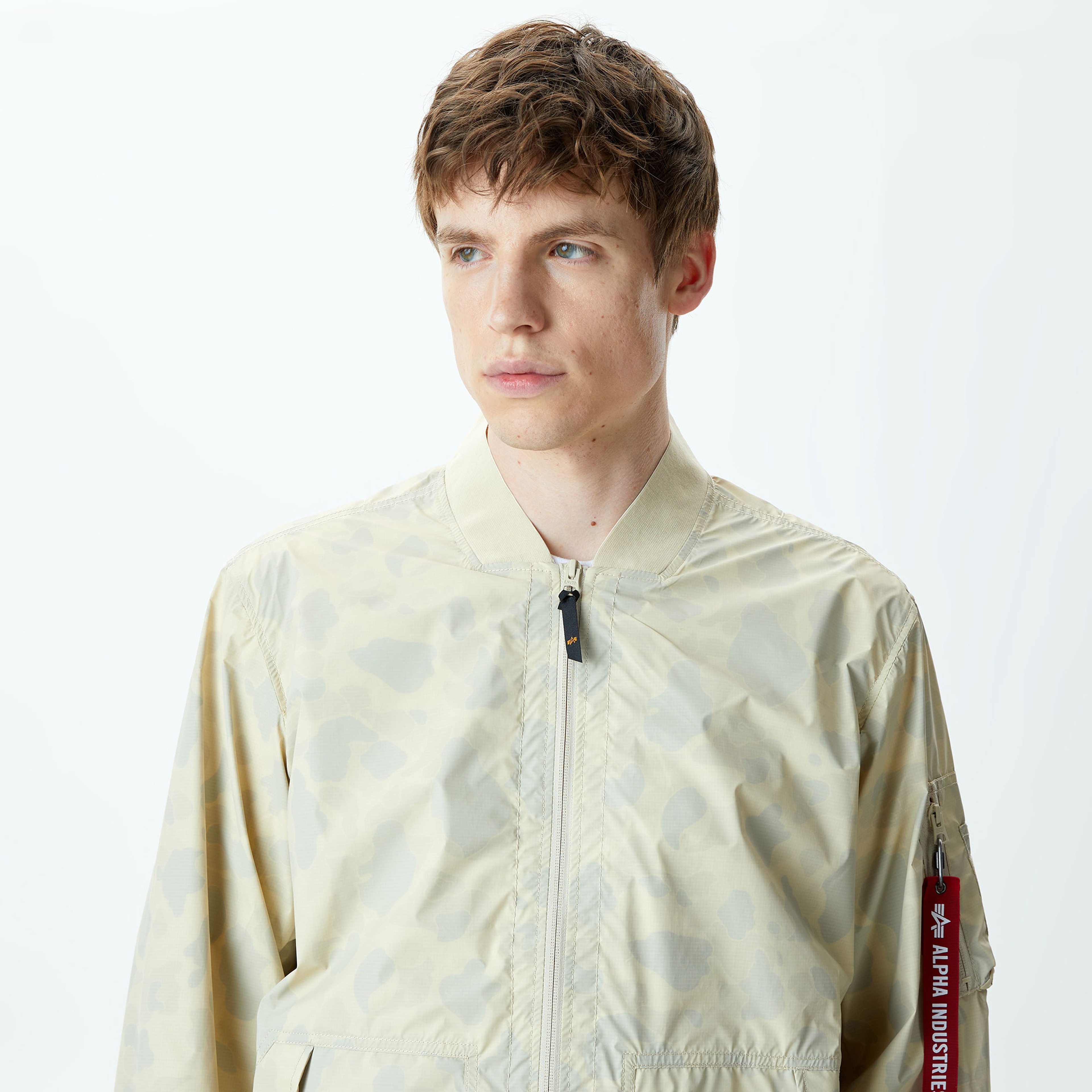 Alpha Industries L-2B Packaway Flight Erkek Krem Ceket