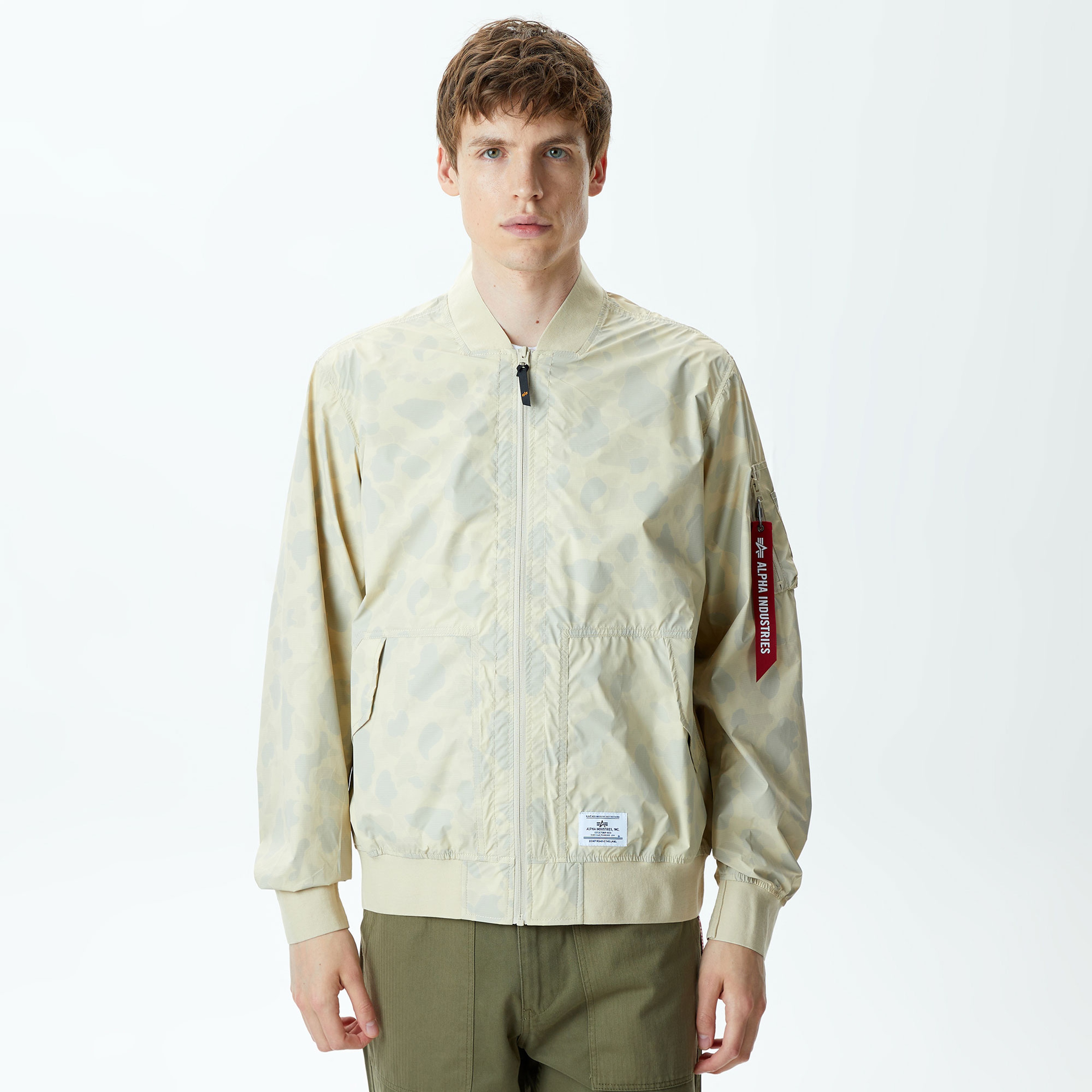 Alpha Industries L-2B Packaway Flight Erkek Krem Ceket