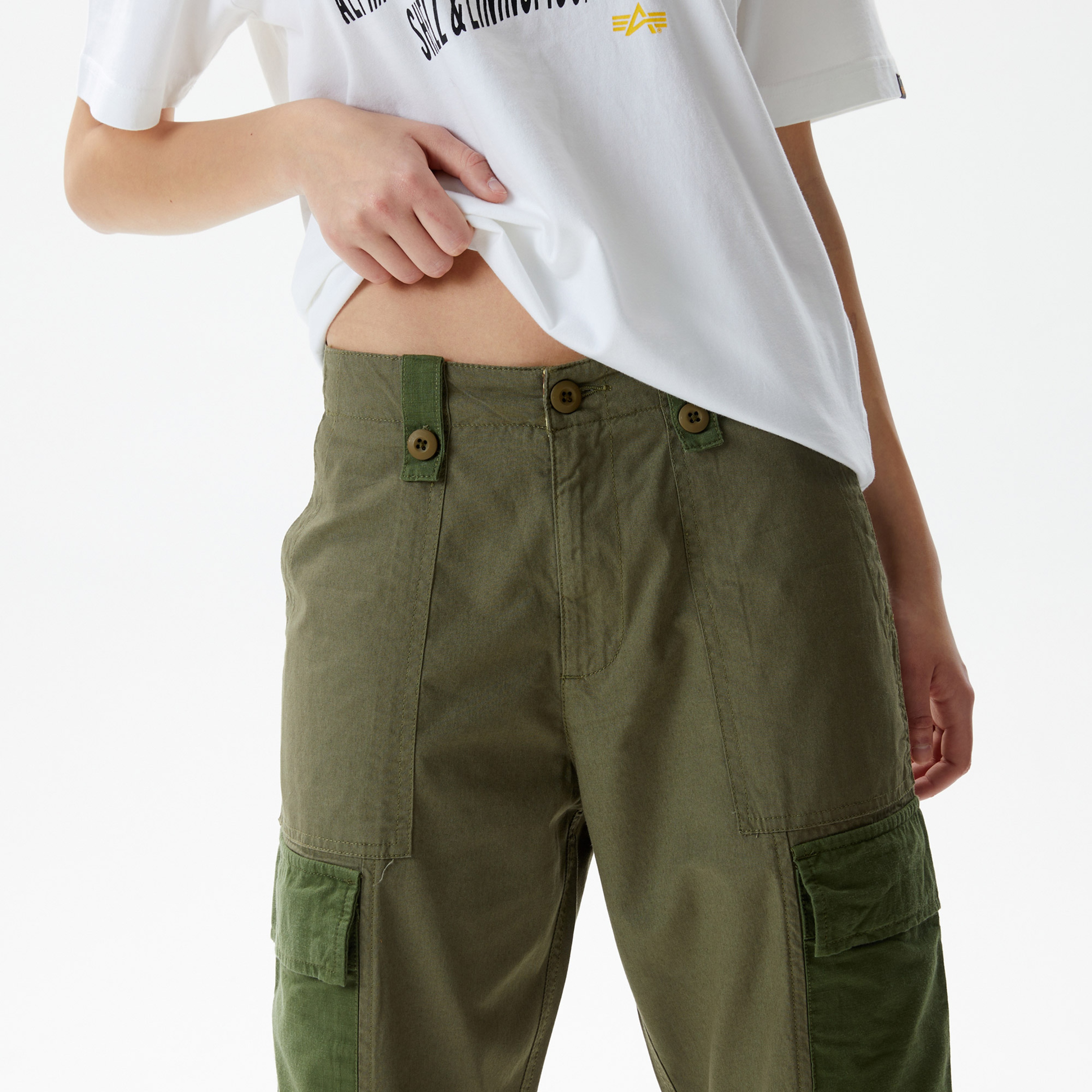Alpha Industries Lightweight Kadın Yeşil Pantolon