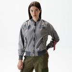 Alpha Industries L-2B Rip And Repair Flight Kadın Gri Ceket
